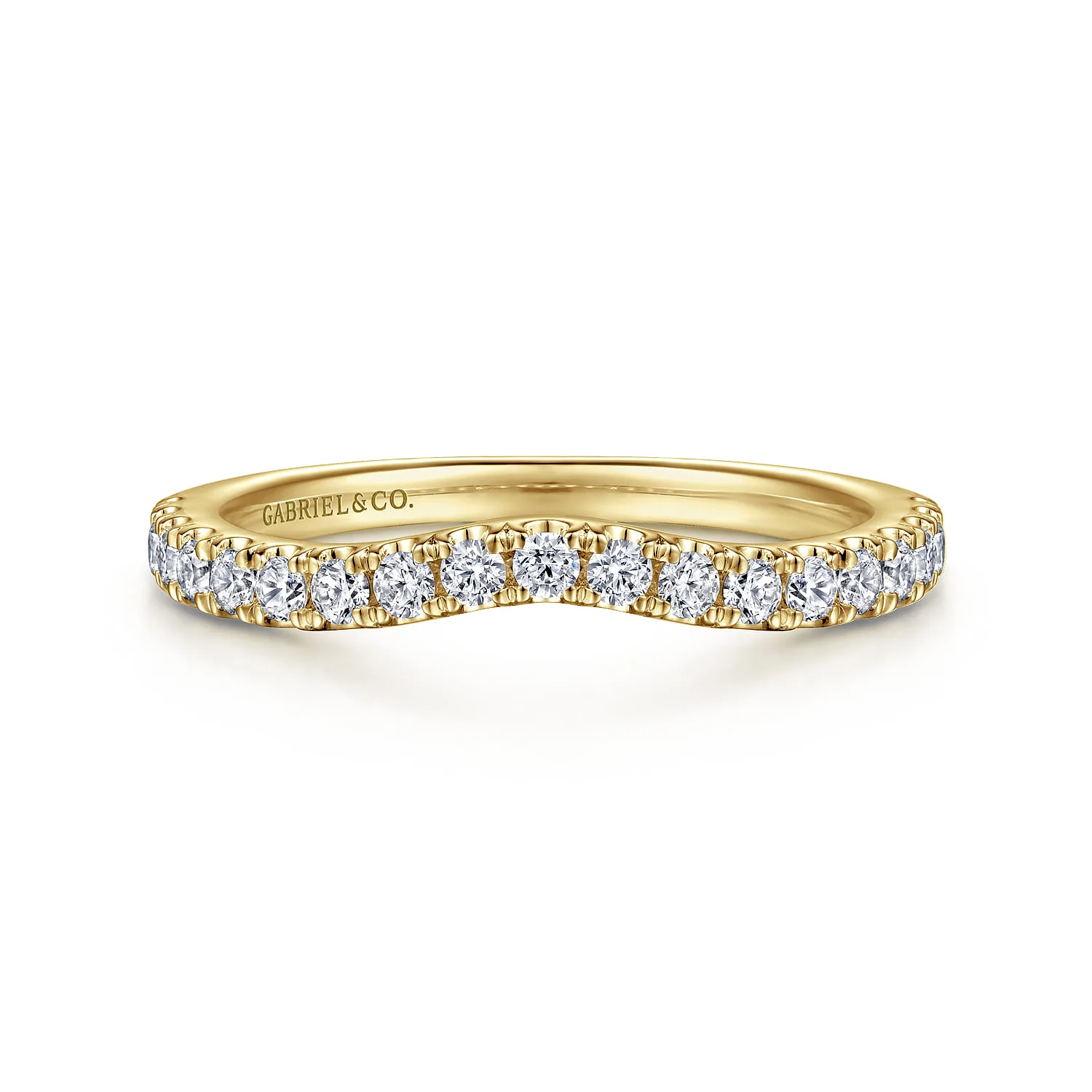Diamond Matching Wedding Band in 14K Yellow Gold