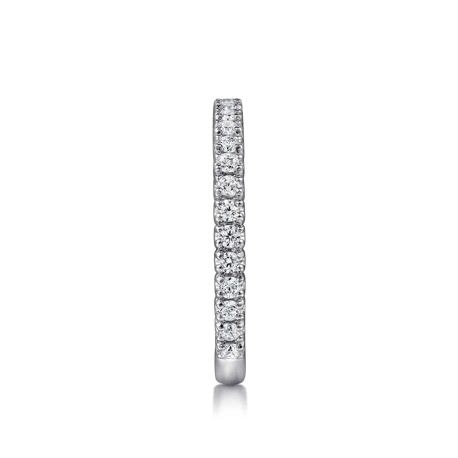 Diamond Matching Wedding Band in 14K White Gold, photograph 5