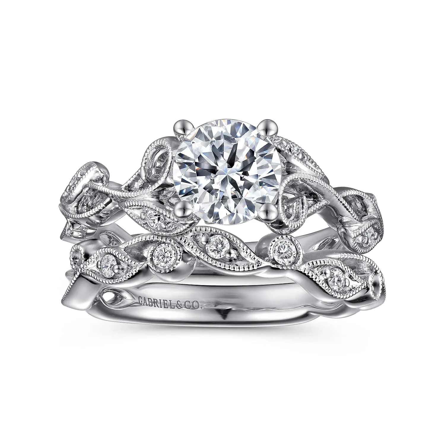 Matching Wedding Band in 14K White Gold, photograph 2