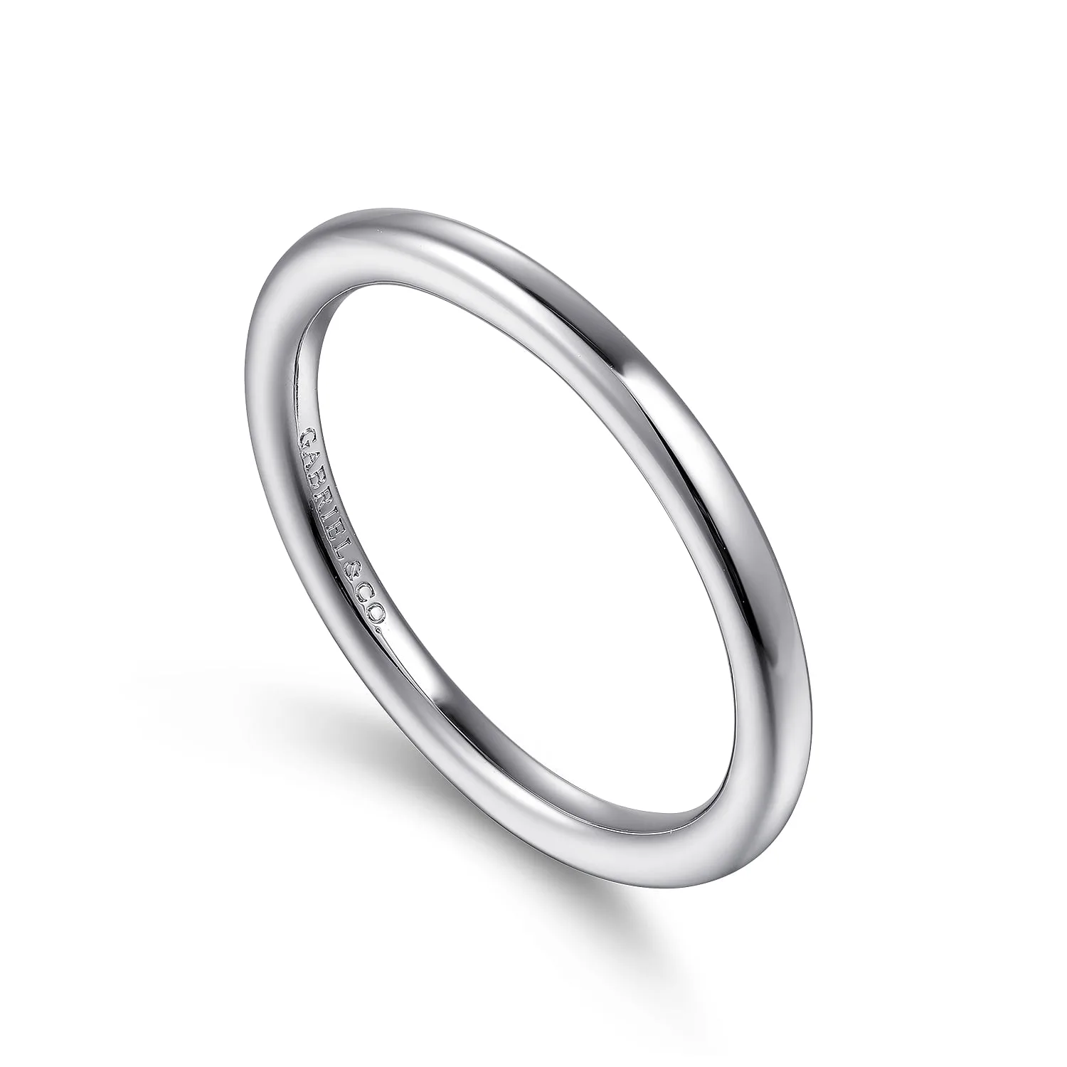 Matching Wedding Band in 14K White Gold, photograph 3