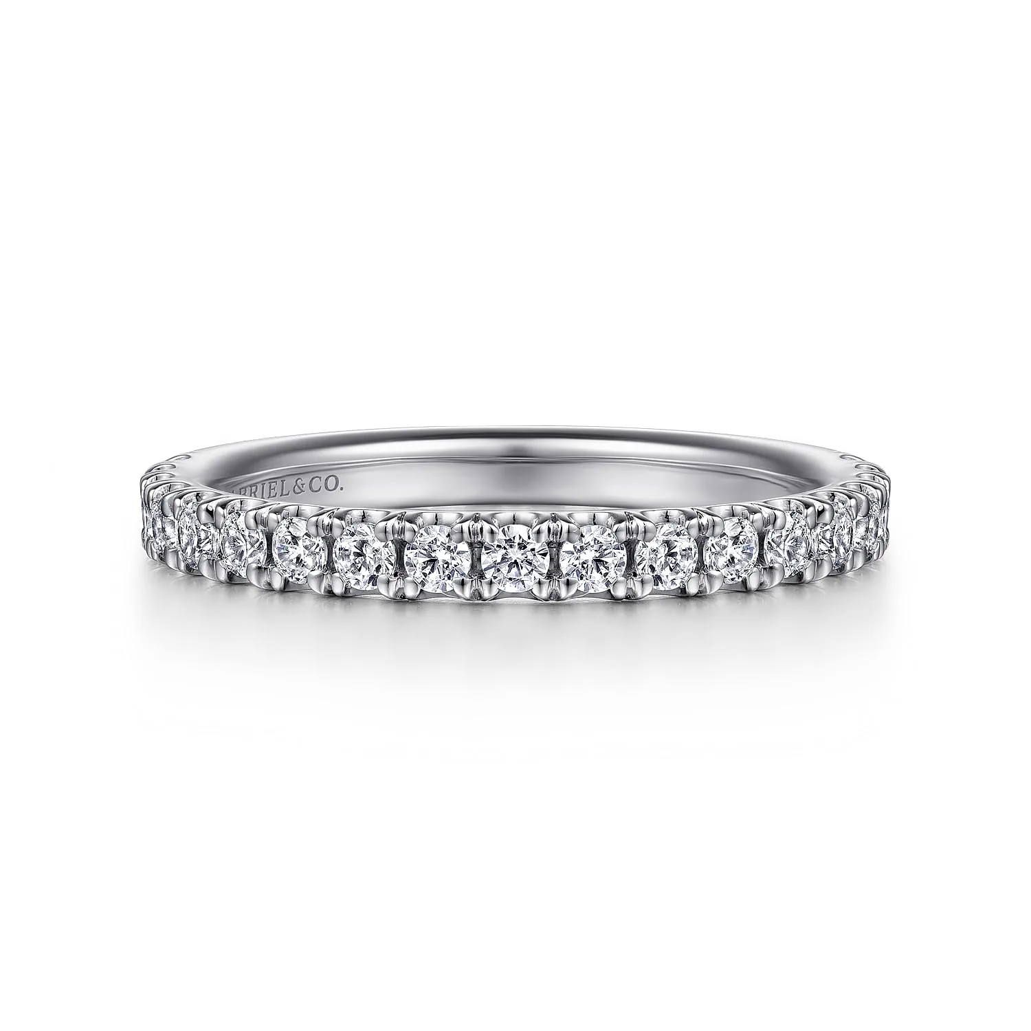 Diamond Matching Wedding Band in 14K White Gold