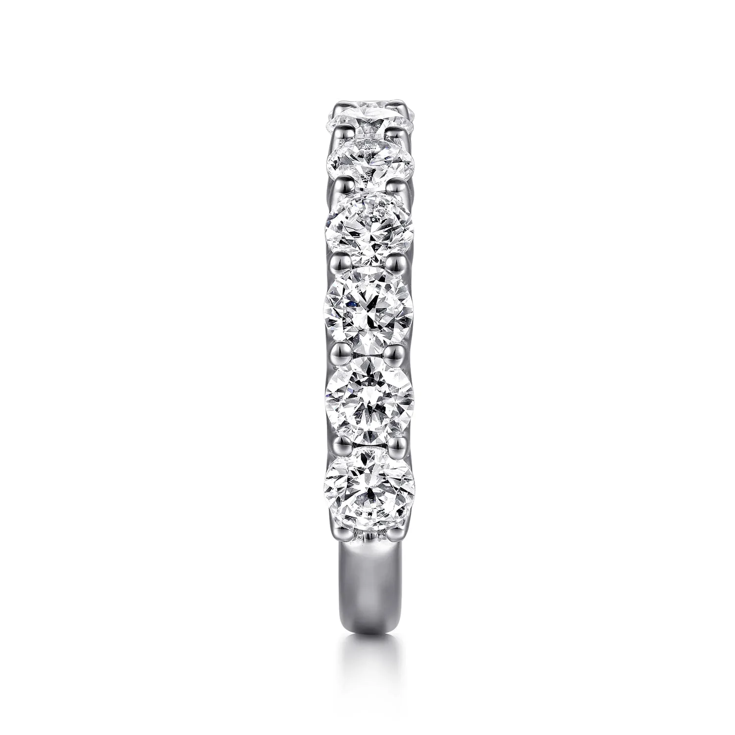 Diamond Matching Wedding Band in 14K White Gold, photograph 5