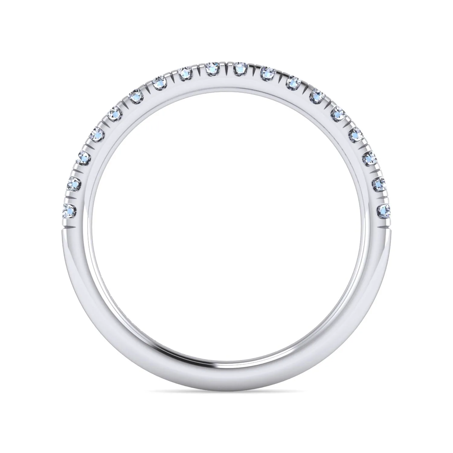 Matching Wedding Band in 14K White Gold, photograph 2