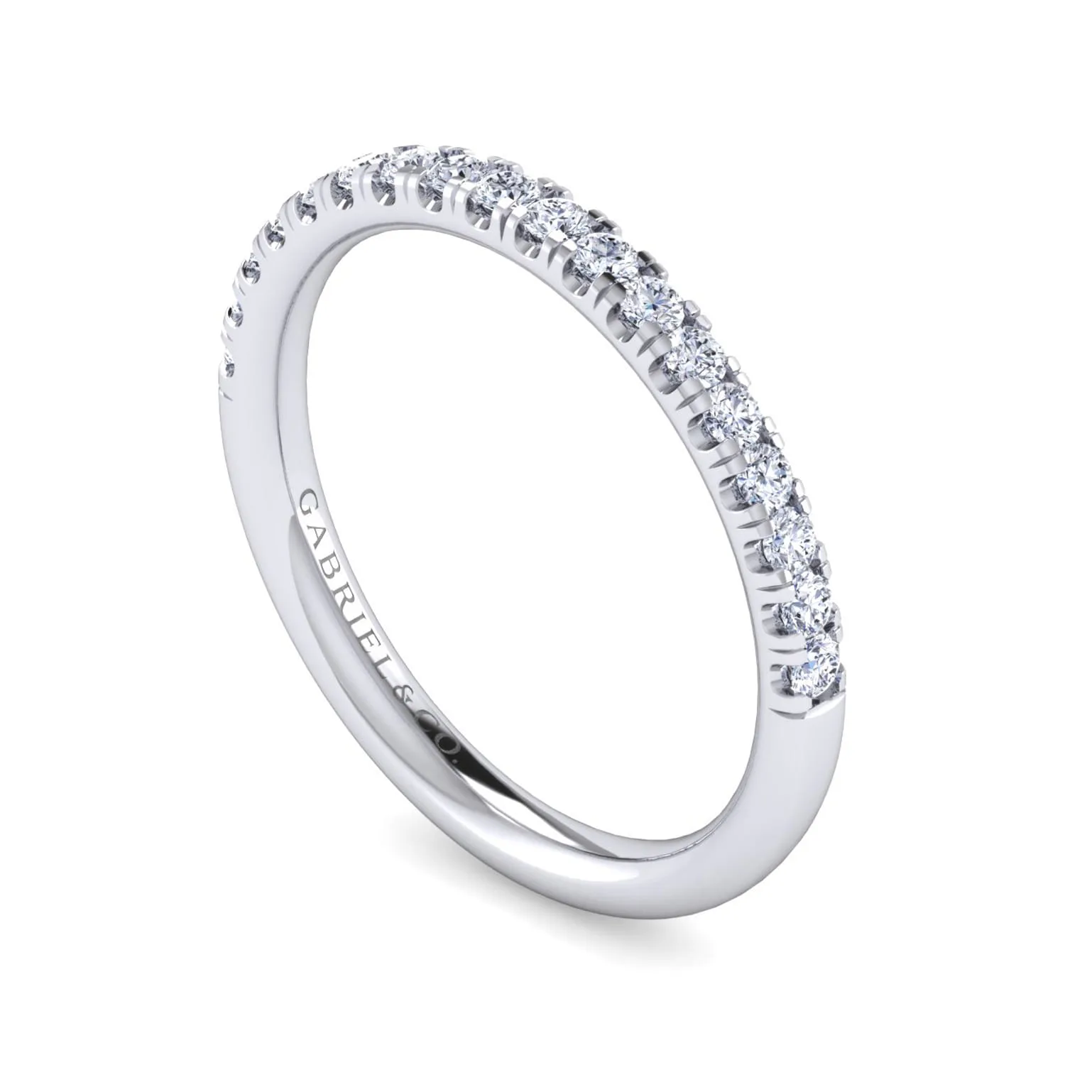 Matching Wedding Band in 14K White Gold, photograph 3