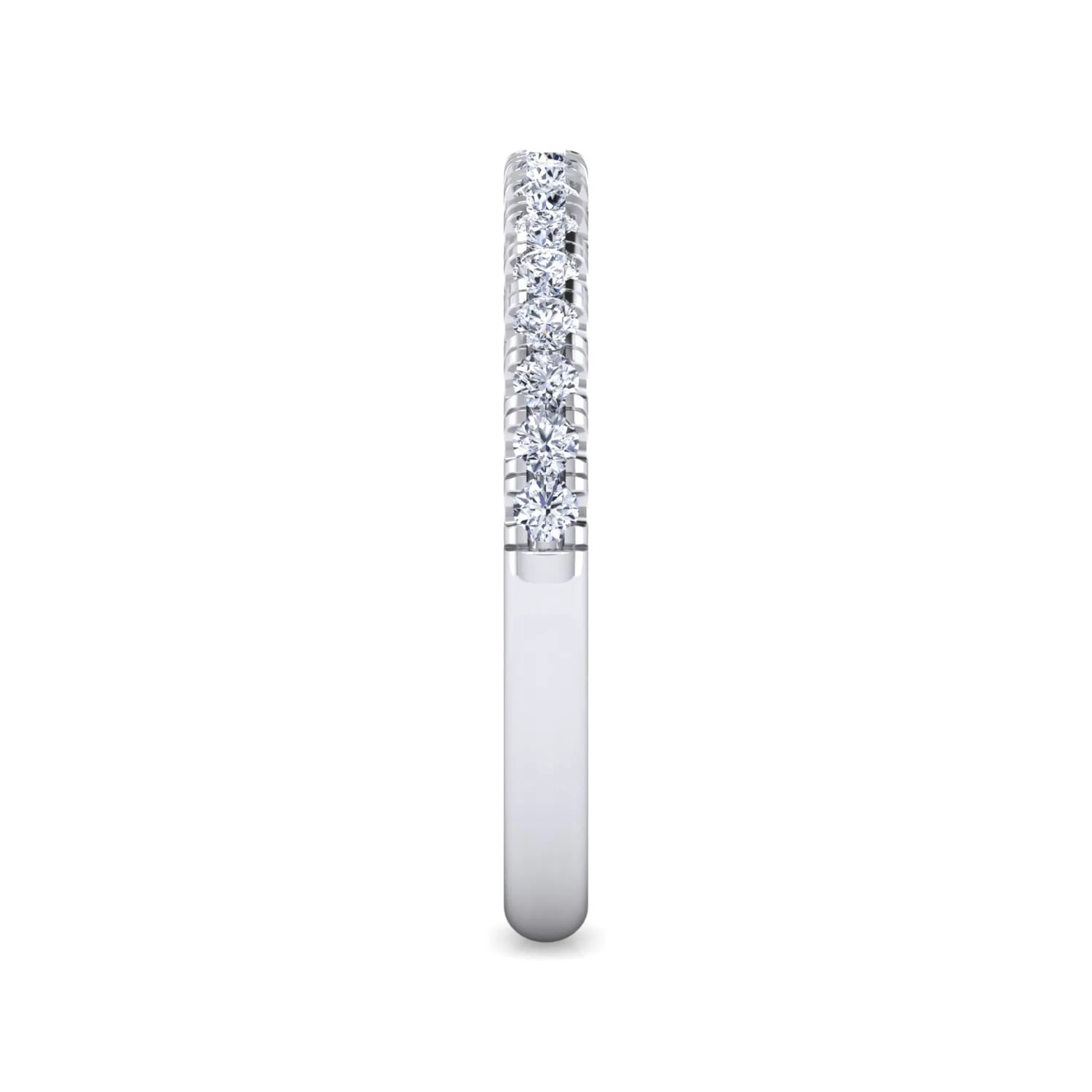 Matching Wedding Band in 14K White Gold, photograph 4