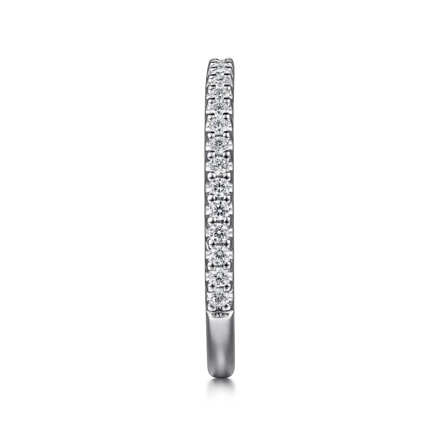 Diamond Matching Wedding Band in 14K White Gold, photograph 4