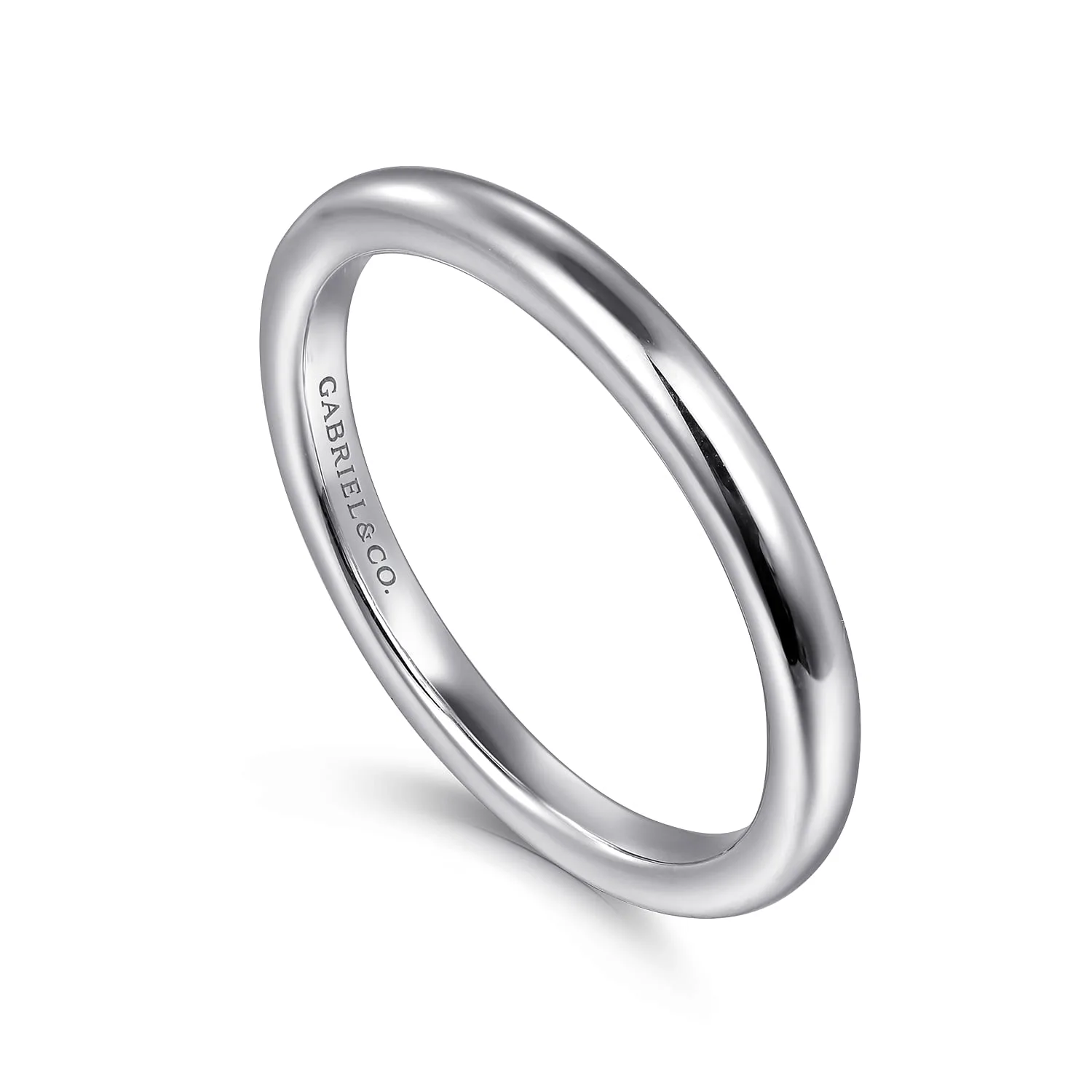 Diamond Wedding Band in 14K White Gold, photograph 3