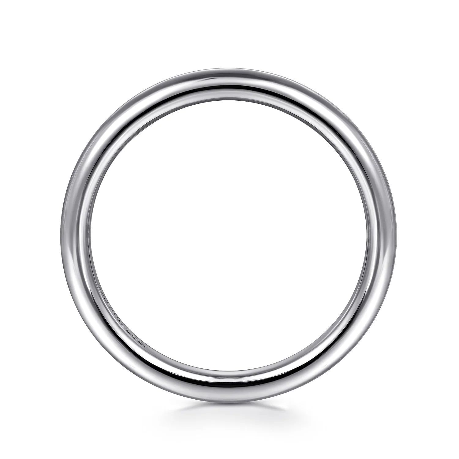 Diamond Wedding Band in 14K White Gold, photograph 2