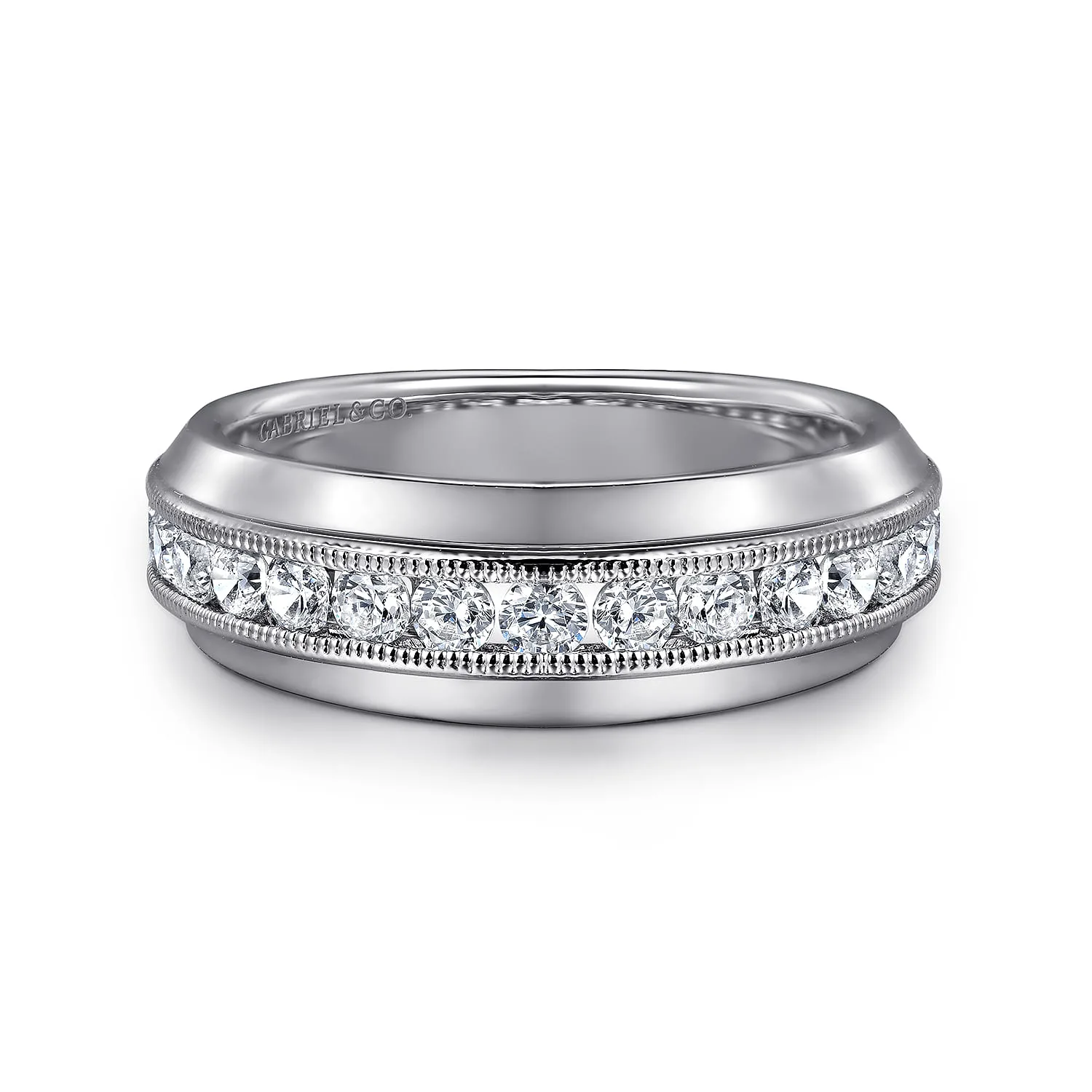 Diamond Matching Wedding Band in 14K White Gold