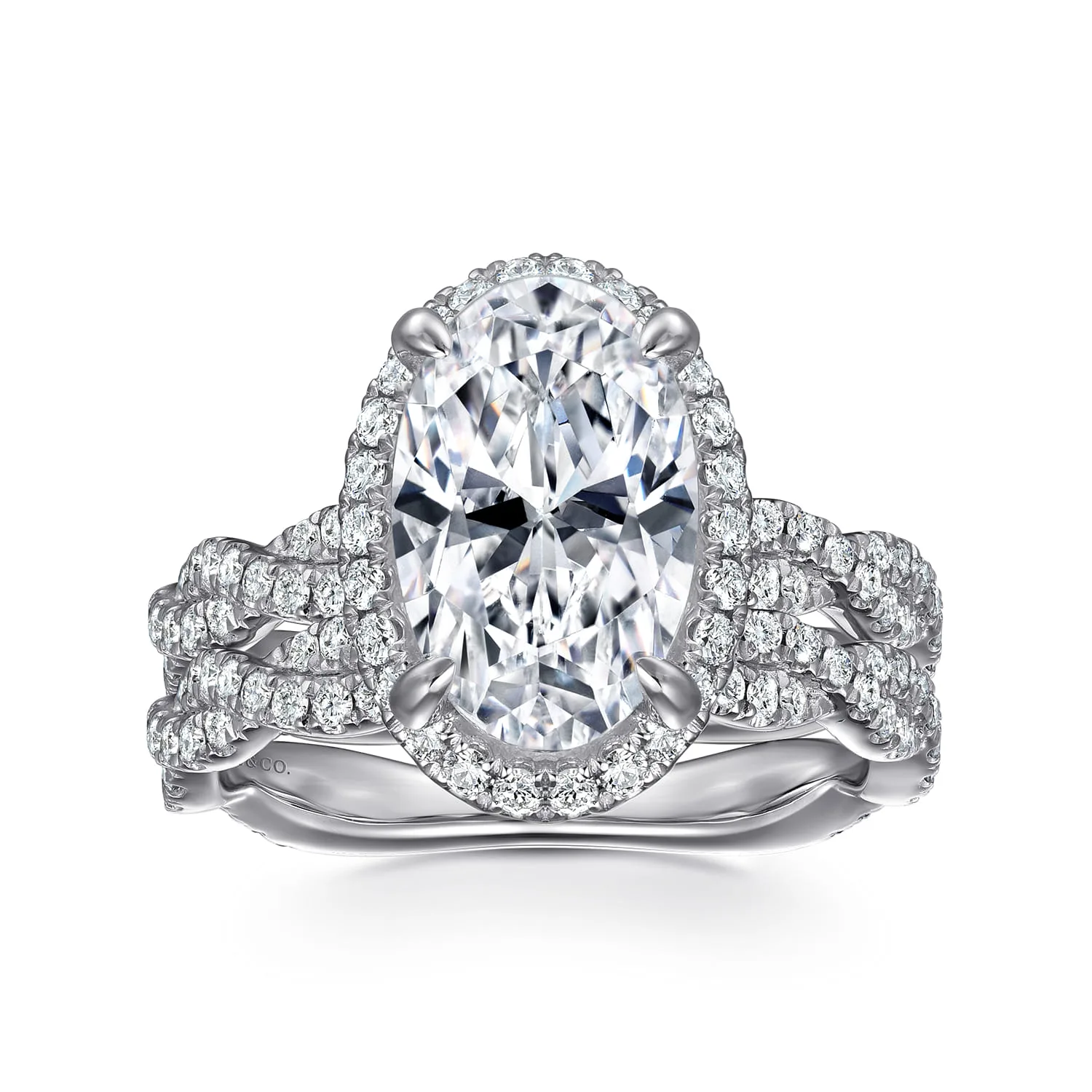 Diamond Matching Wedding Band in 14K White Gold, photograph 4