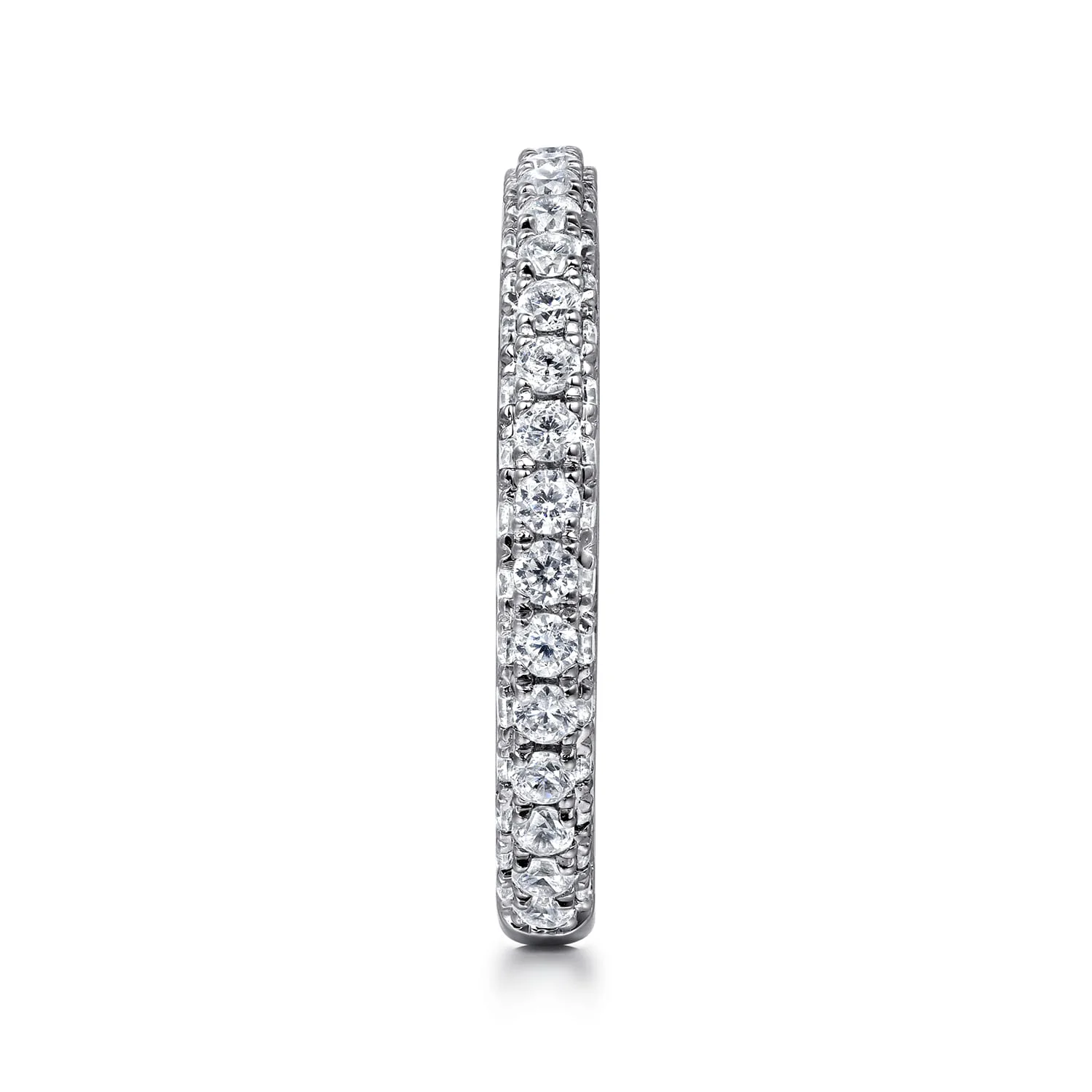 Diamond Matching Wedding Band in 14K White Gold, photograph 5