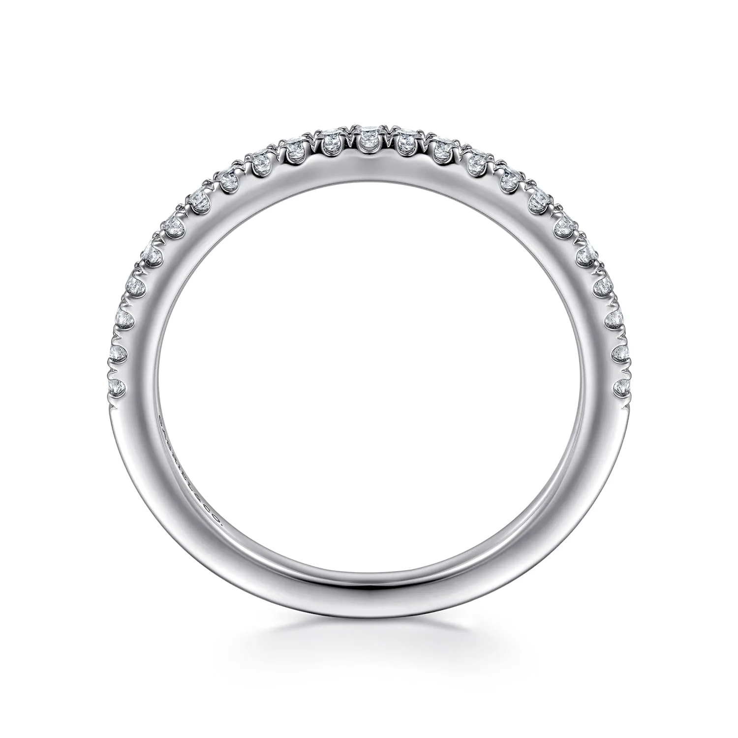 Matching Diamond Wedding Band in 14K White Gold, photograph 2