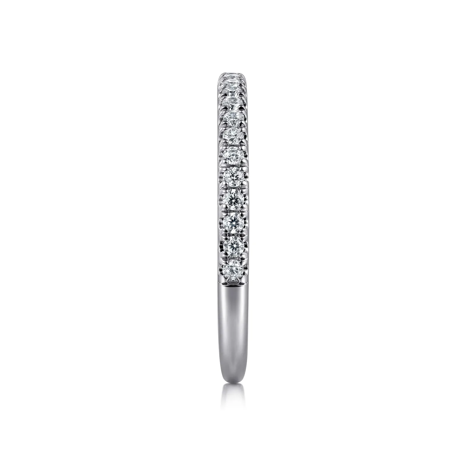 Matching Diamond Wedding Band in 14K White Gold, photograph 4