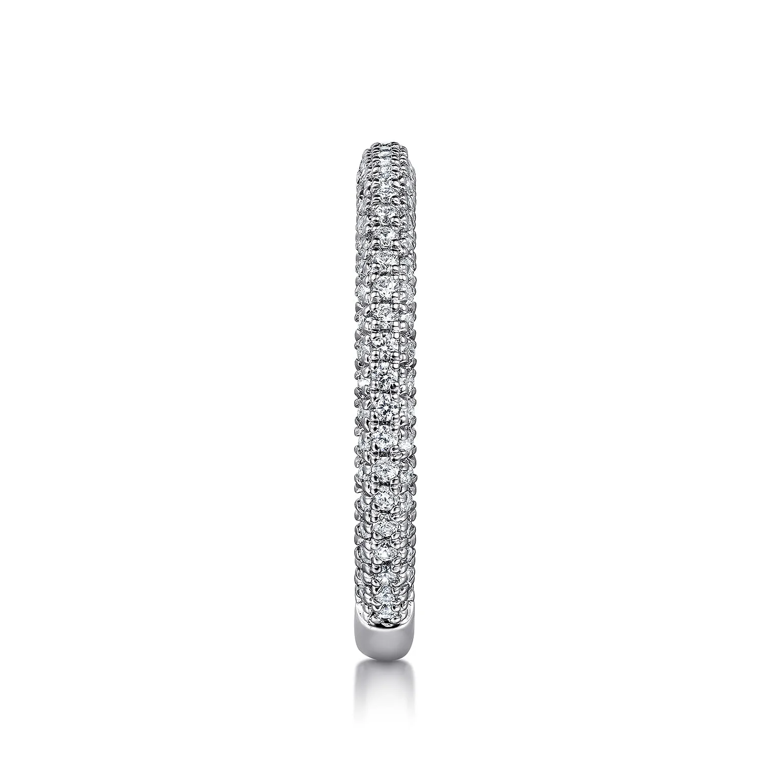 Diamond Matching Wedding Band in 14K White Gold, photograph 5