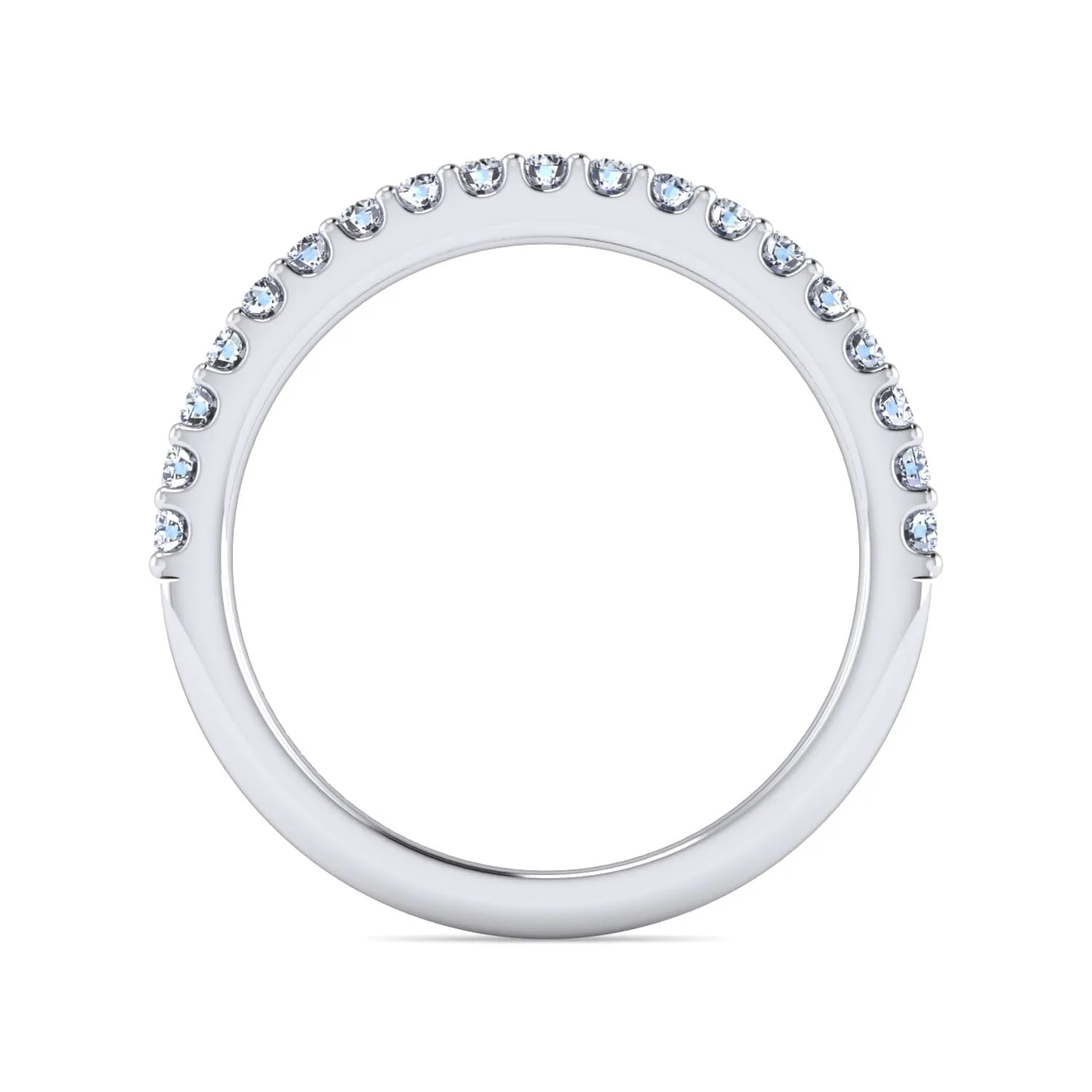 Matching Wedding Band in 14K White Gold, photograph 2