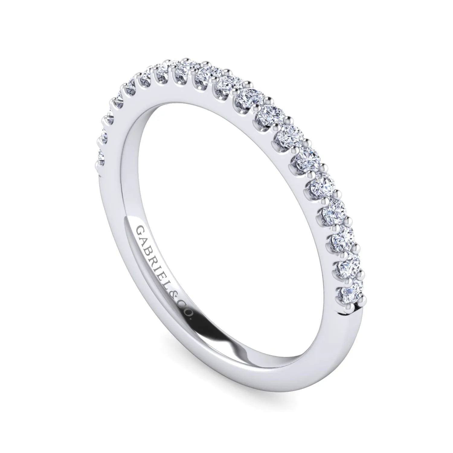 Matching Wedding Band in 14K White Gold, photograph 3