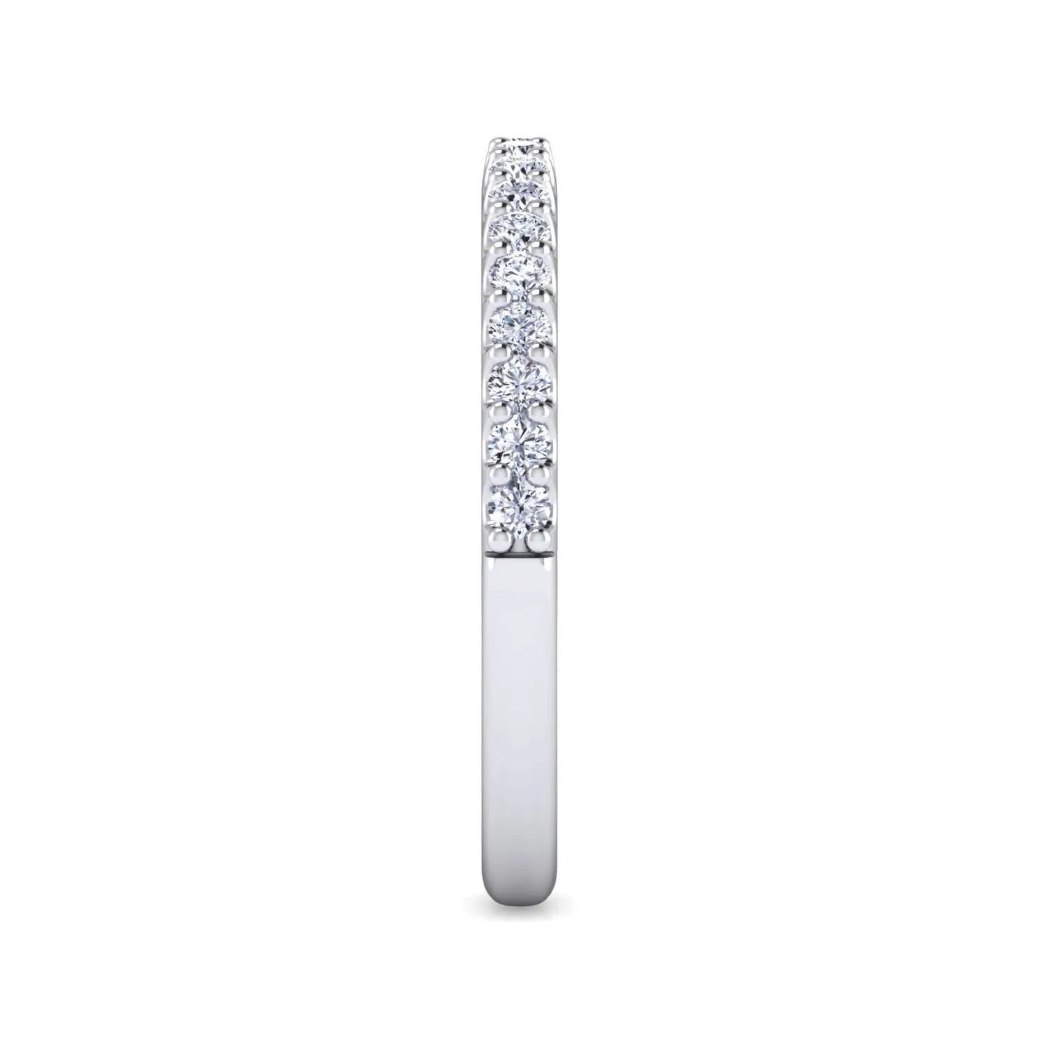 Matching Wedding Band in 14K White Gold, photograph 4