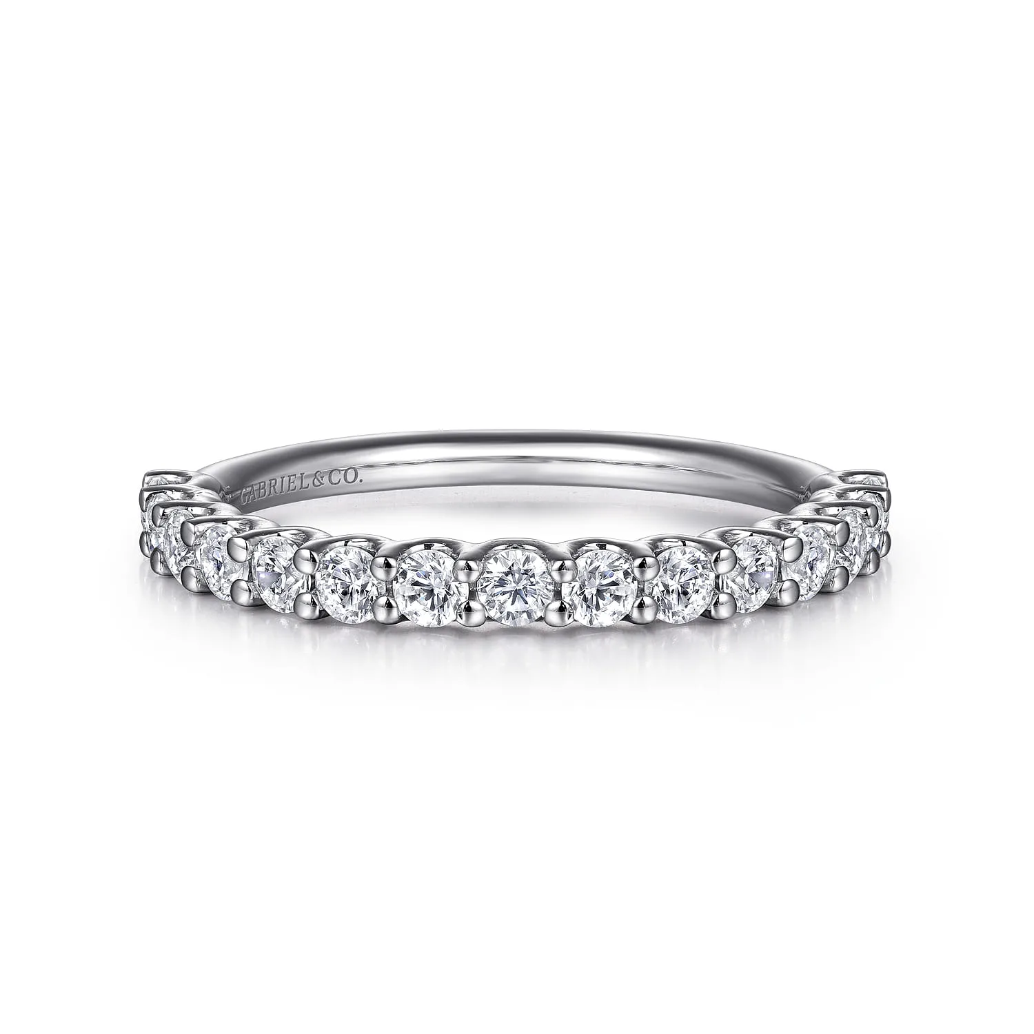 Diamond Matching Wedding Band in 14K White Gold