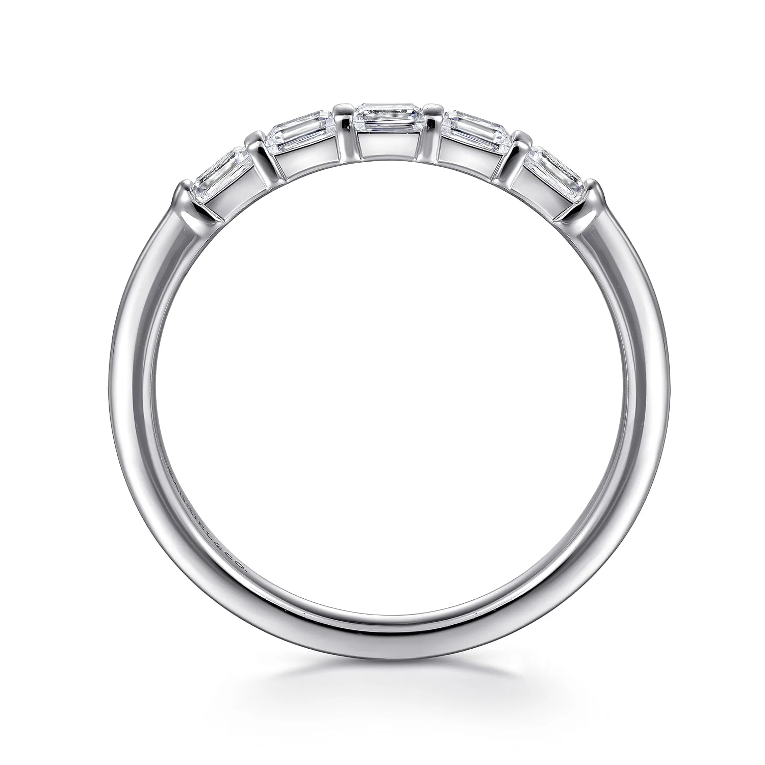 Matching Diamond Wedding Band in 14K White Gold, photograph 2