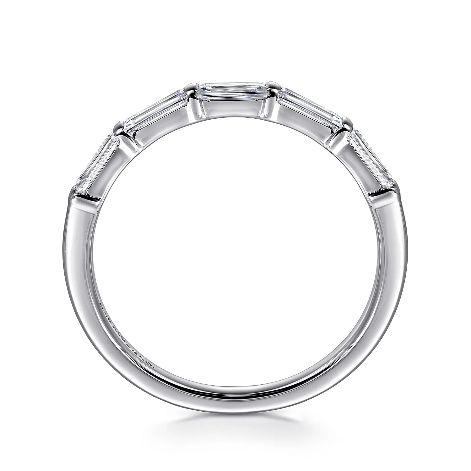 Matching Diamond Wedding Band in 14K White Gold, photograph 2