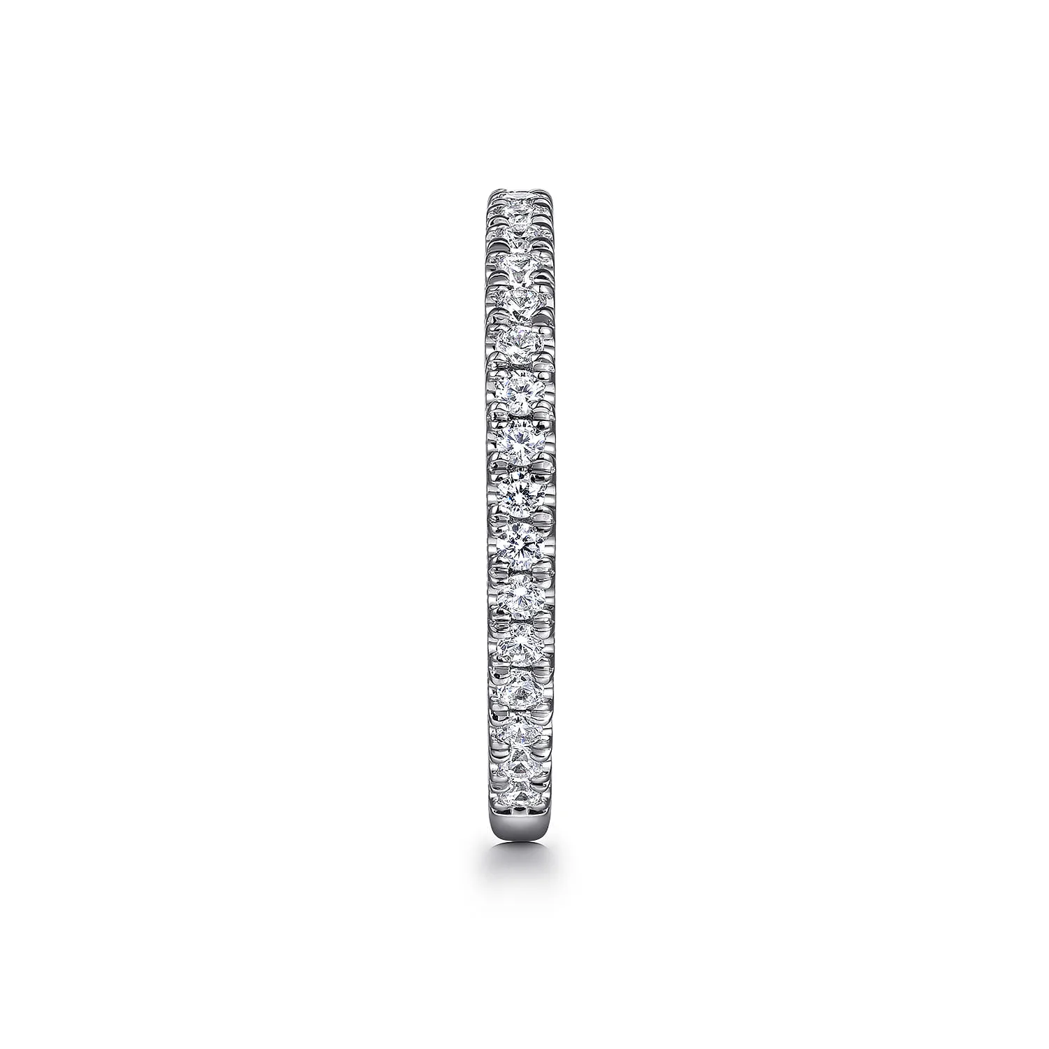 Diamond Wedding Band in 14K White Gold, photograph 5