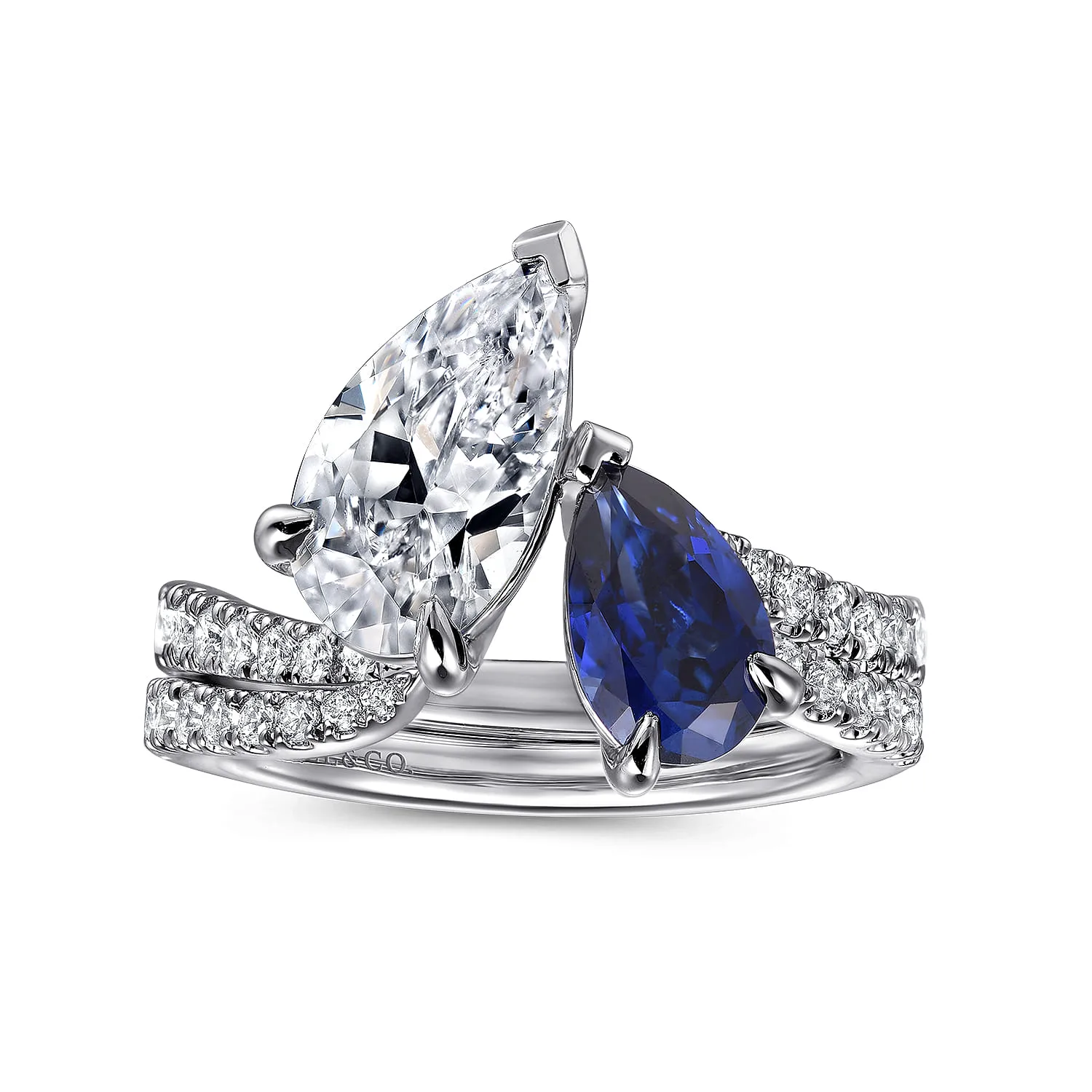 Diamond Wedding Band in 14K White Gold, photograph 4