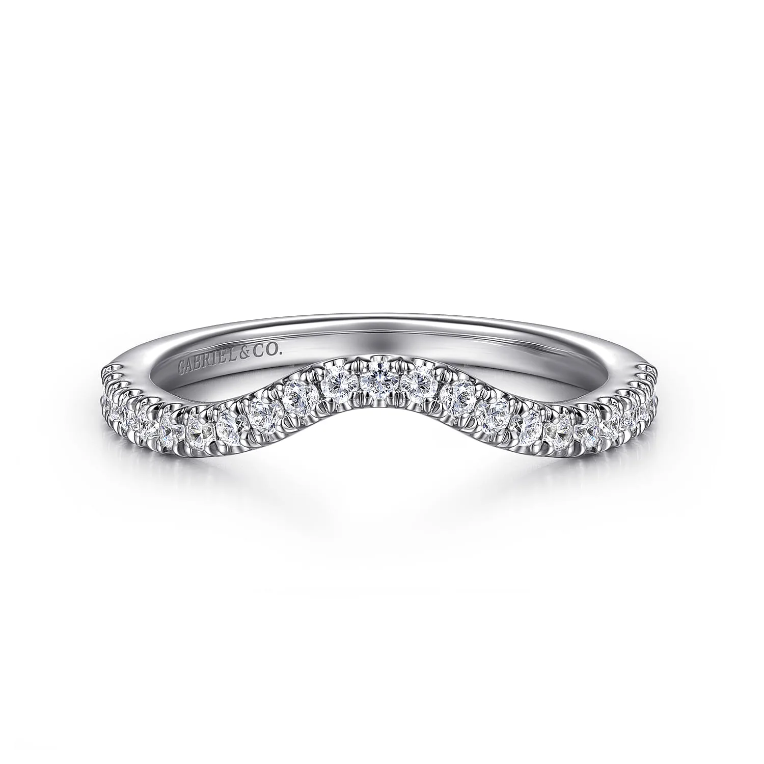 Diamond Wedding Band in 14K White Gold