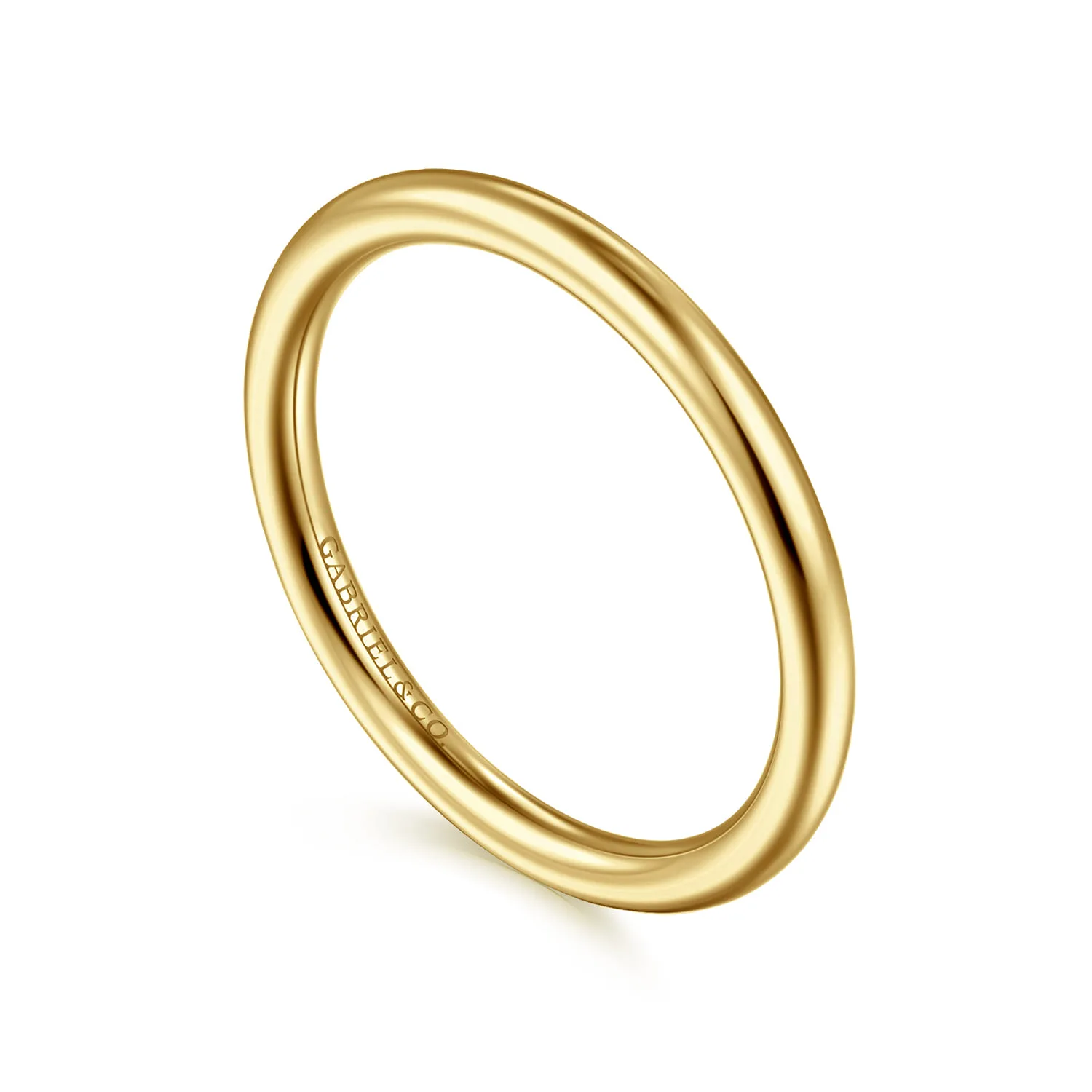 Matching Wedding Band in 14K Yellow Gold, photograph 3