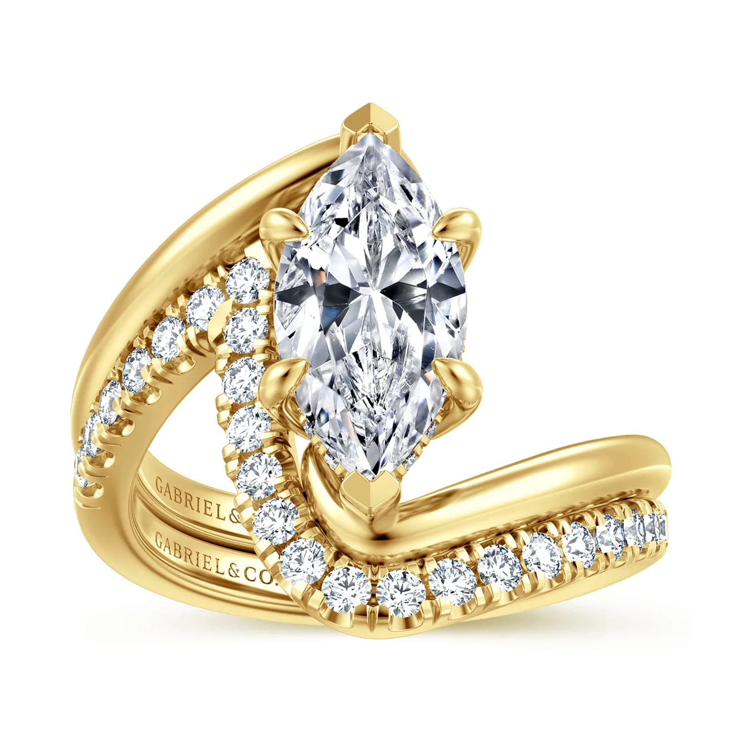 Diamond Wedding Band in 14K Yellow Gold, photograph 4