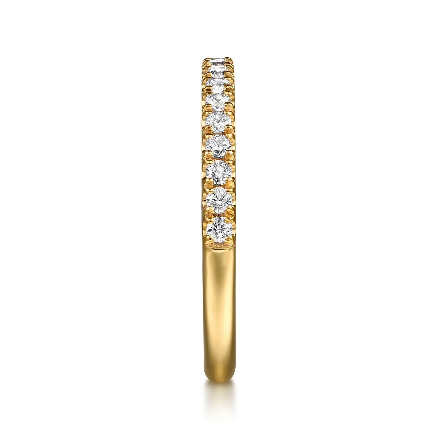Diamond Wedding Band in 14K Yellow Gold, photograph 5
