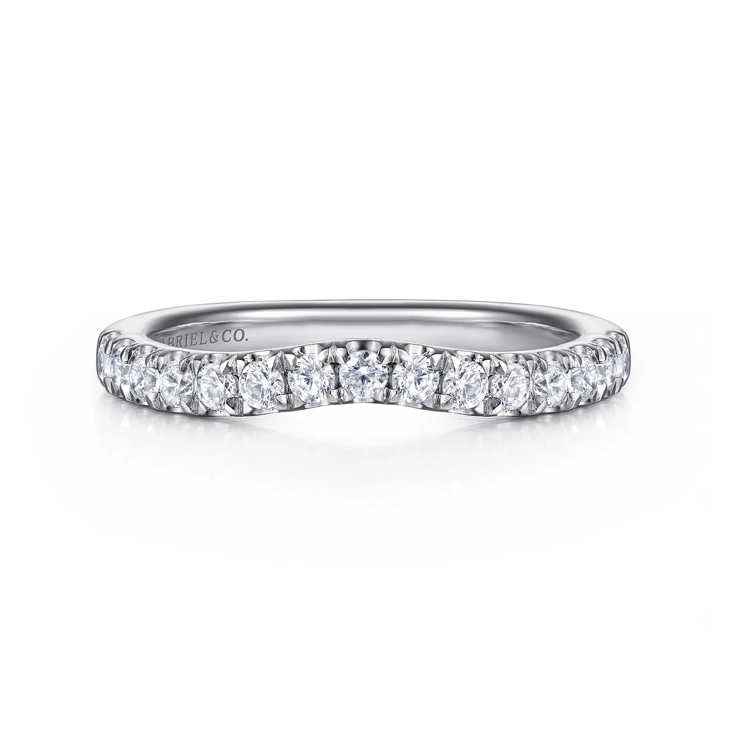 Diamond Wedding Band in 14K White Gold