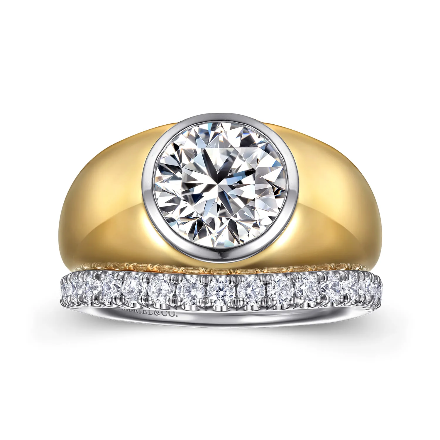 Diamond Wedding Band in 14K White Gold, photograph 4