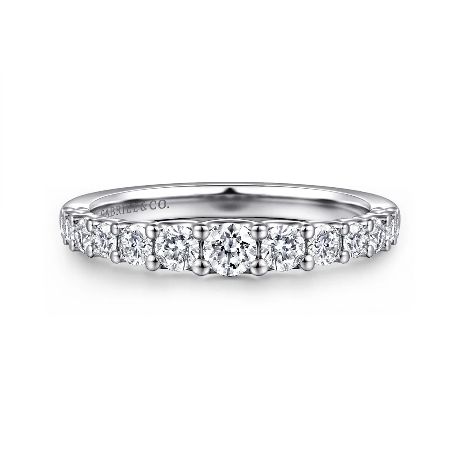 Diamond Wedding Band in 14K White Gold