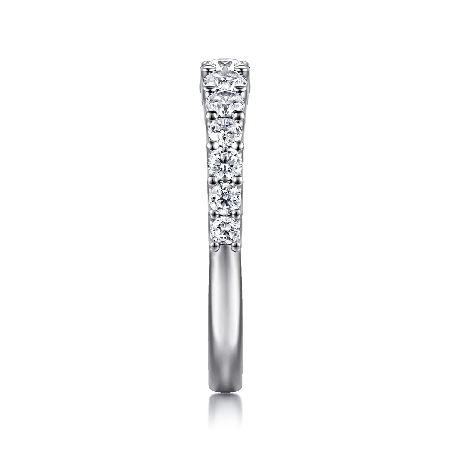 Diamond Wedding Band in 14K White Gold, photograph 5