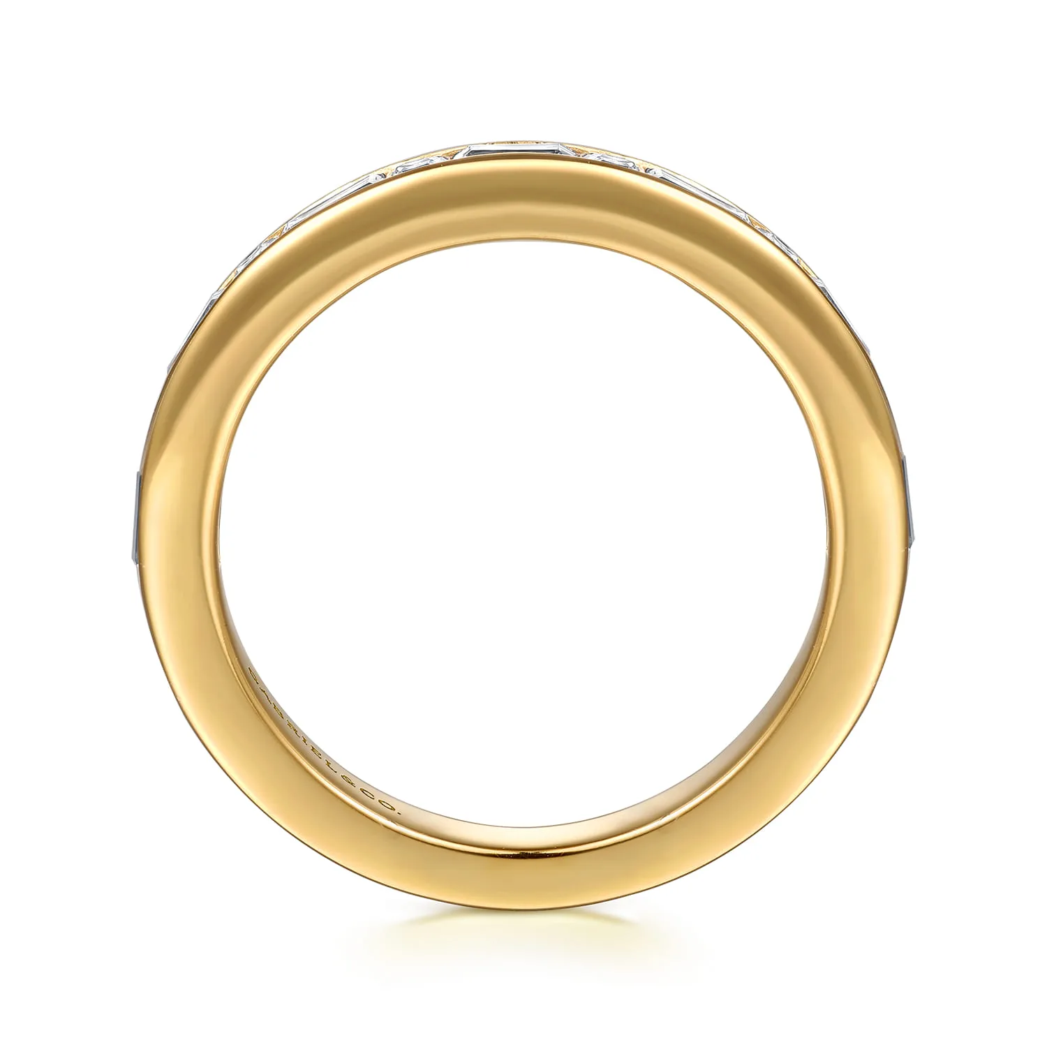 Diamond Matching Wedding Band in 14K Yellow Gold, photograph 2