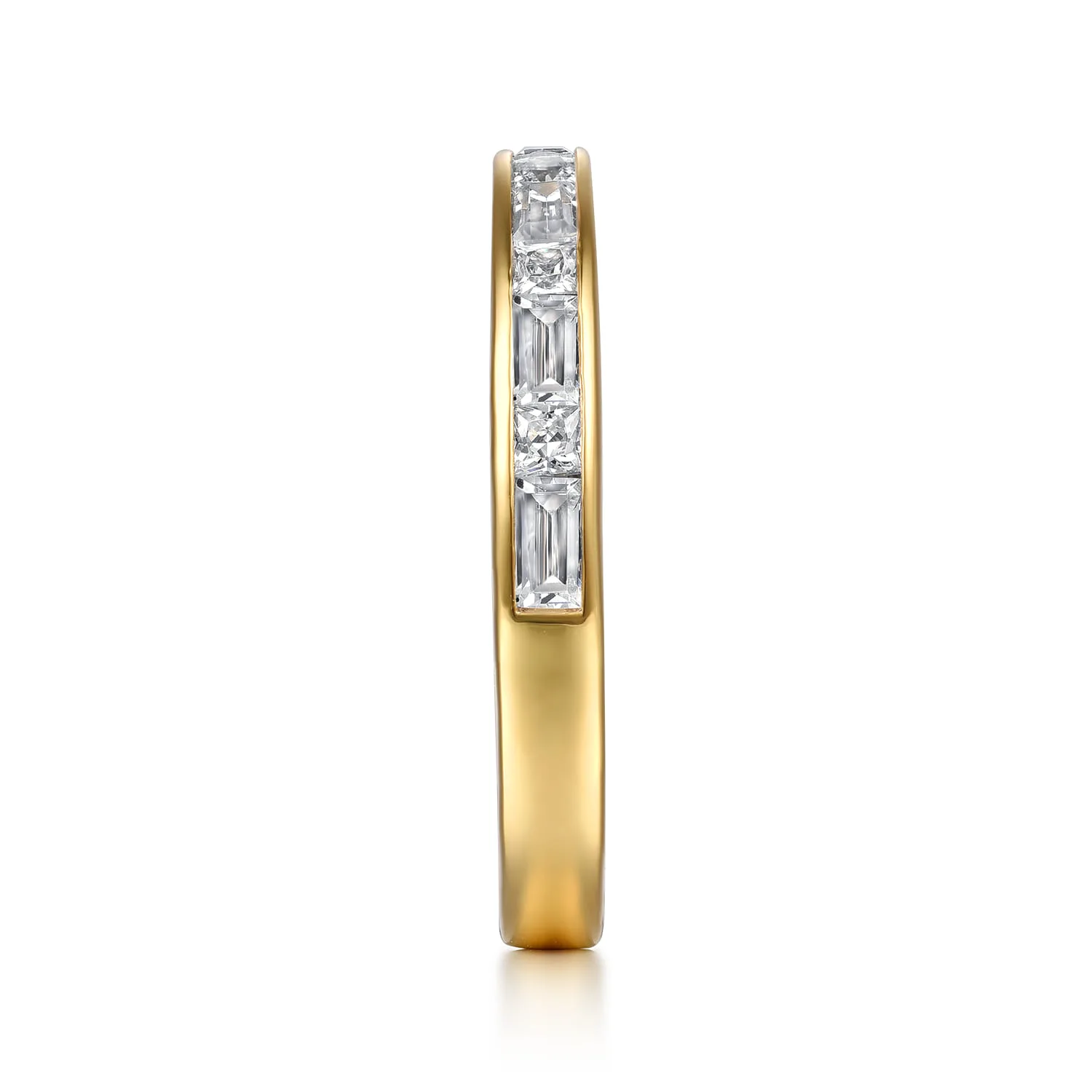 Diamond Matching Wedding Band in 14K Yellow Gold, photograph 5