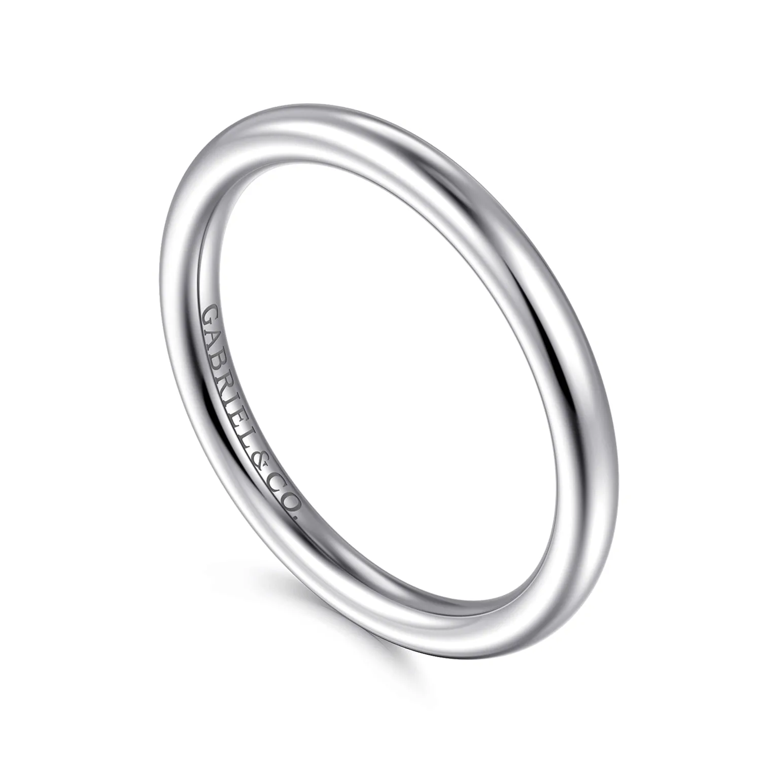 Matching Wedding Band in 14K White Gold, photograph 3