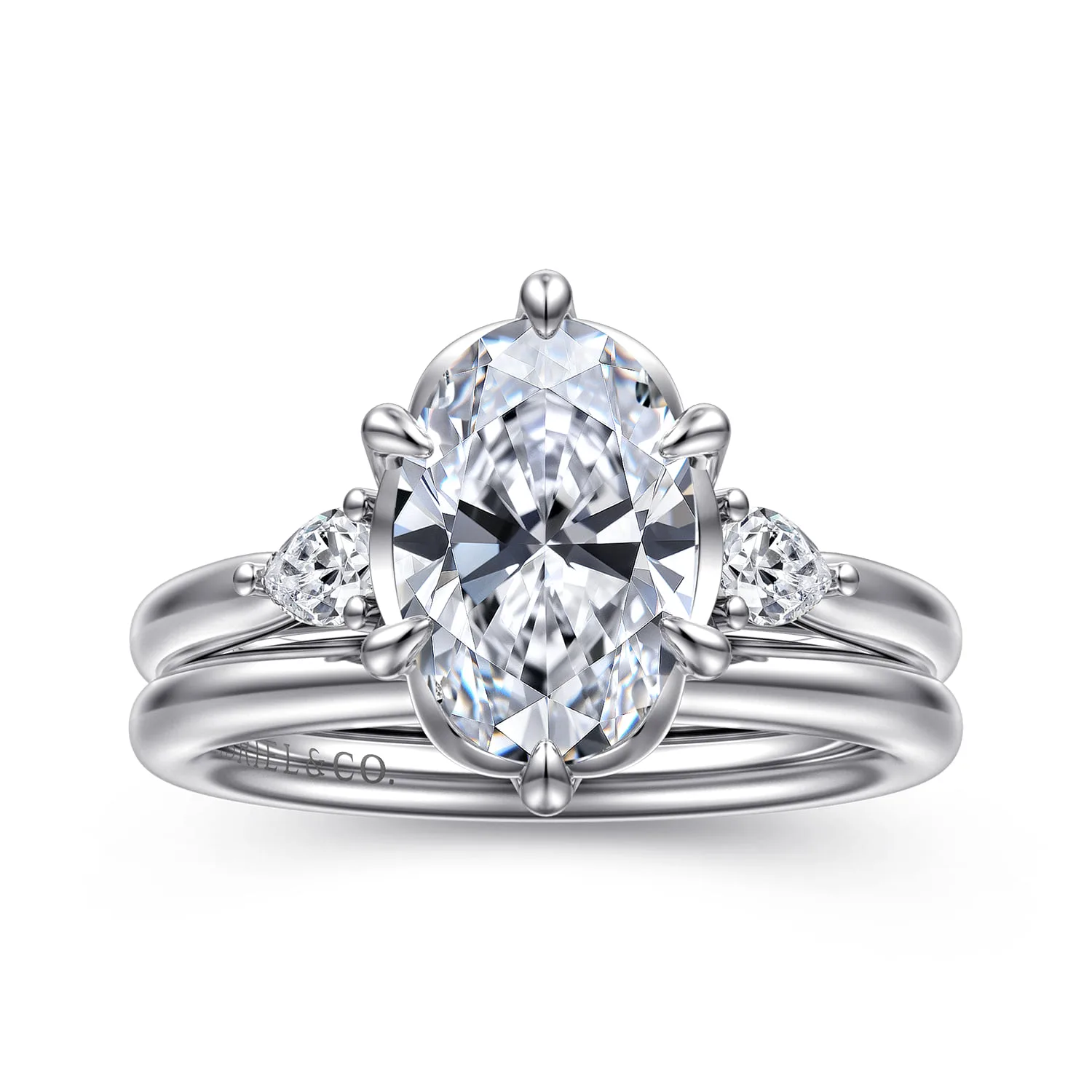 Matching Wedding Band in 14K White Gold, photograph 4