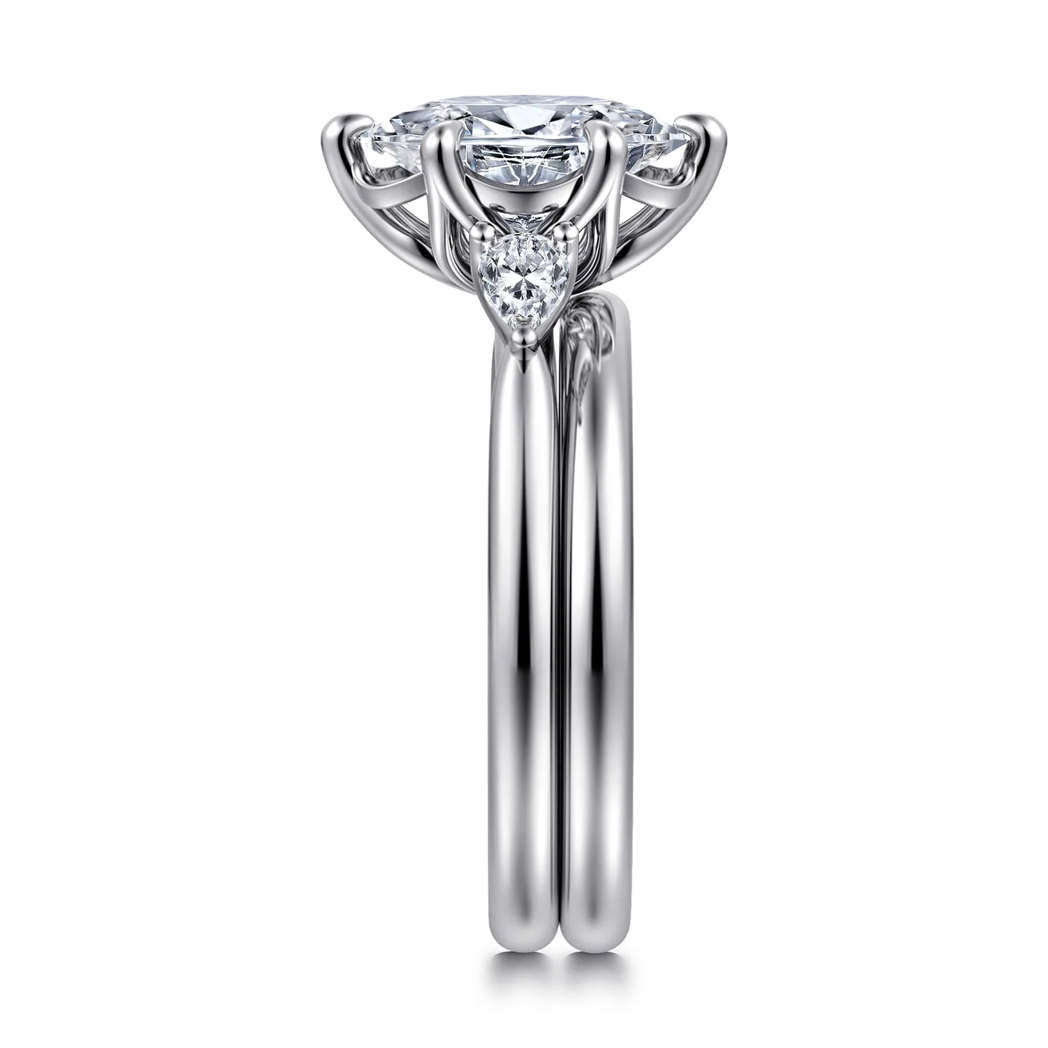 Matching Wedding Band in 14K White Gold, photograph 5
