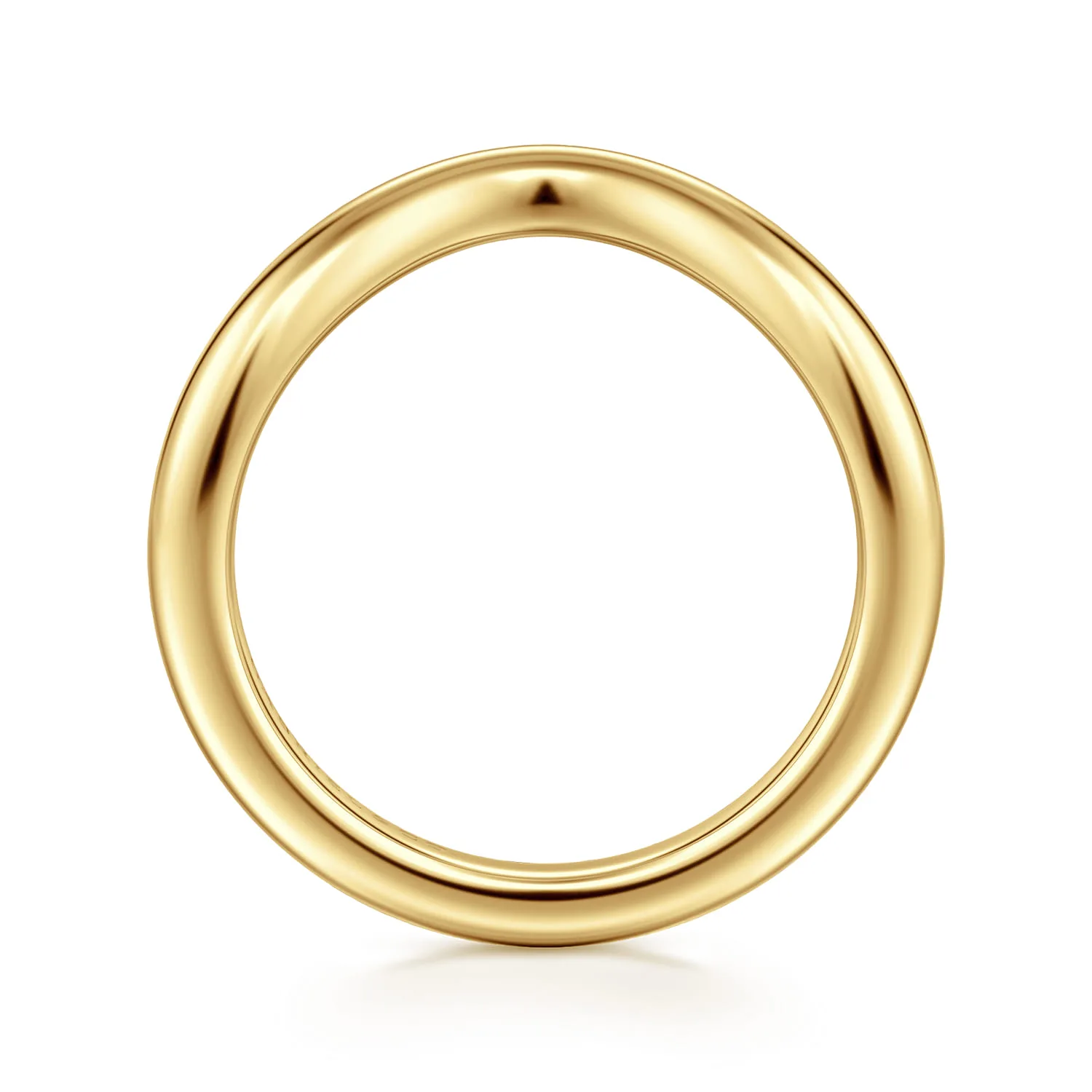 Matching Wedding Band in 14K Yellow Gold, photograph 2