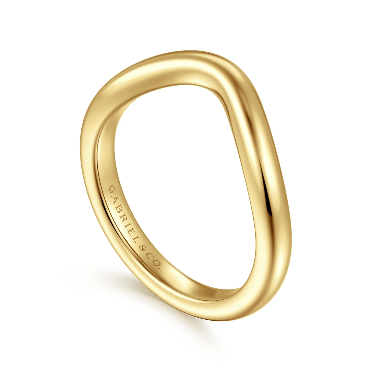 Matching Wedding Band in 14K Yellow Gold, photograph 3