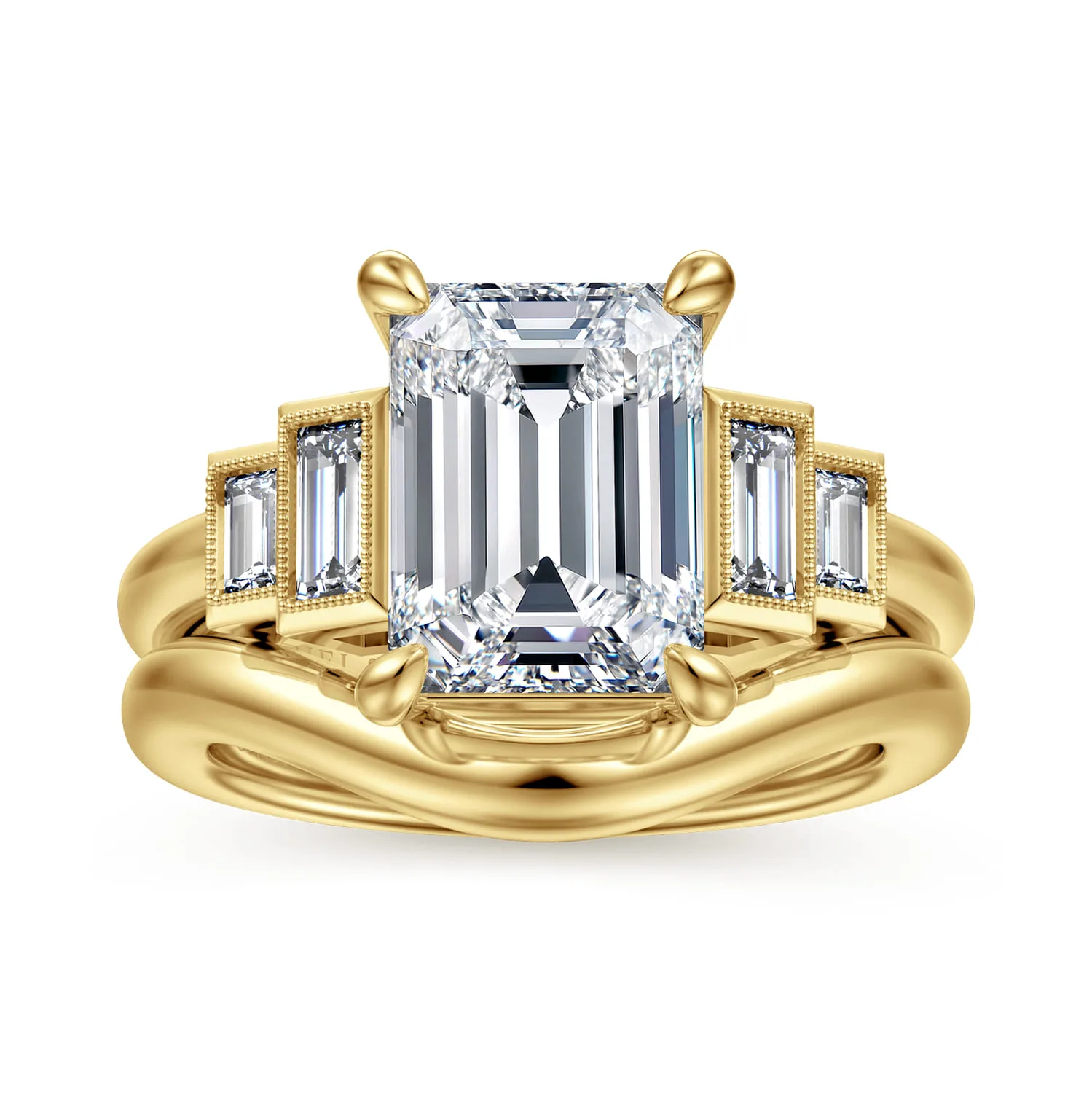 Matching Wedding Band in 14K Yellow Gold, photograph 4