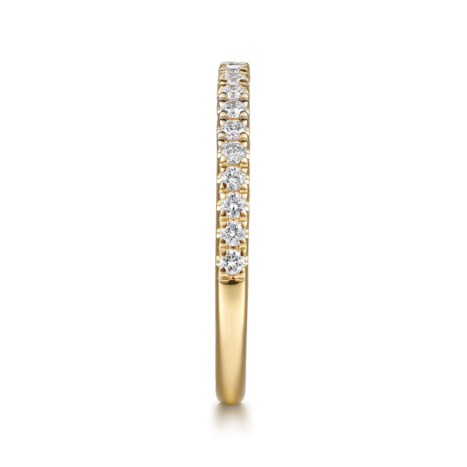 Diamond Matching Wedding Band in 14K Yellow Gold, photograph 5