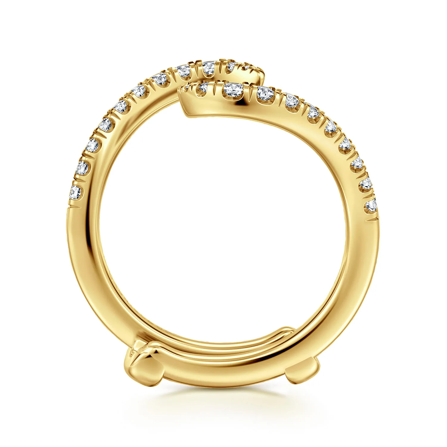 Diamond Matching Wedding Band in 14K Yellow Gold, photograph 2