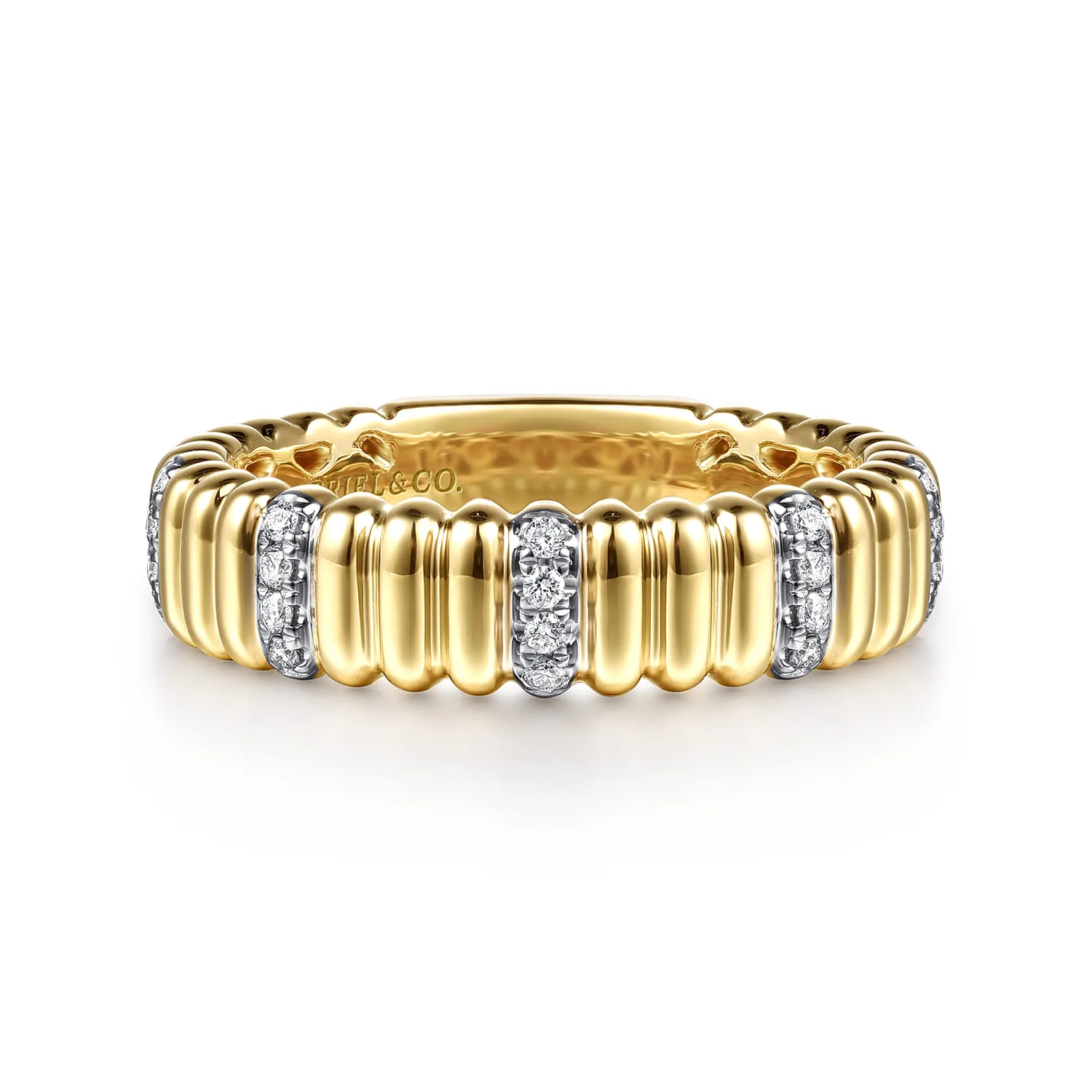 Diamond Matching Wedding Band in 14K Yellow Gold