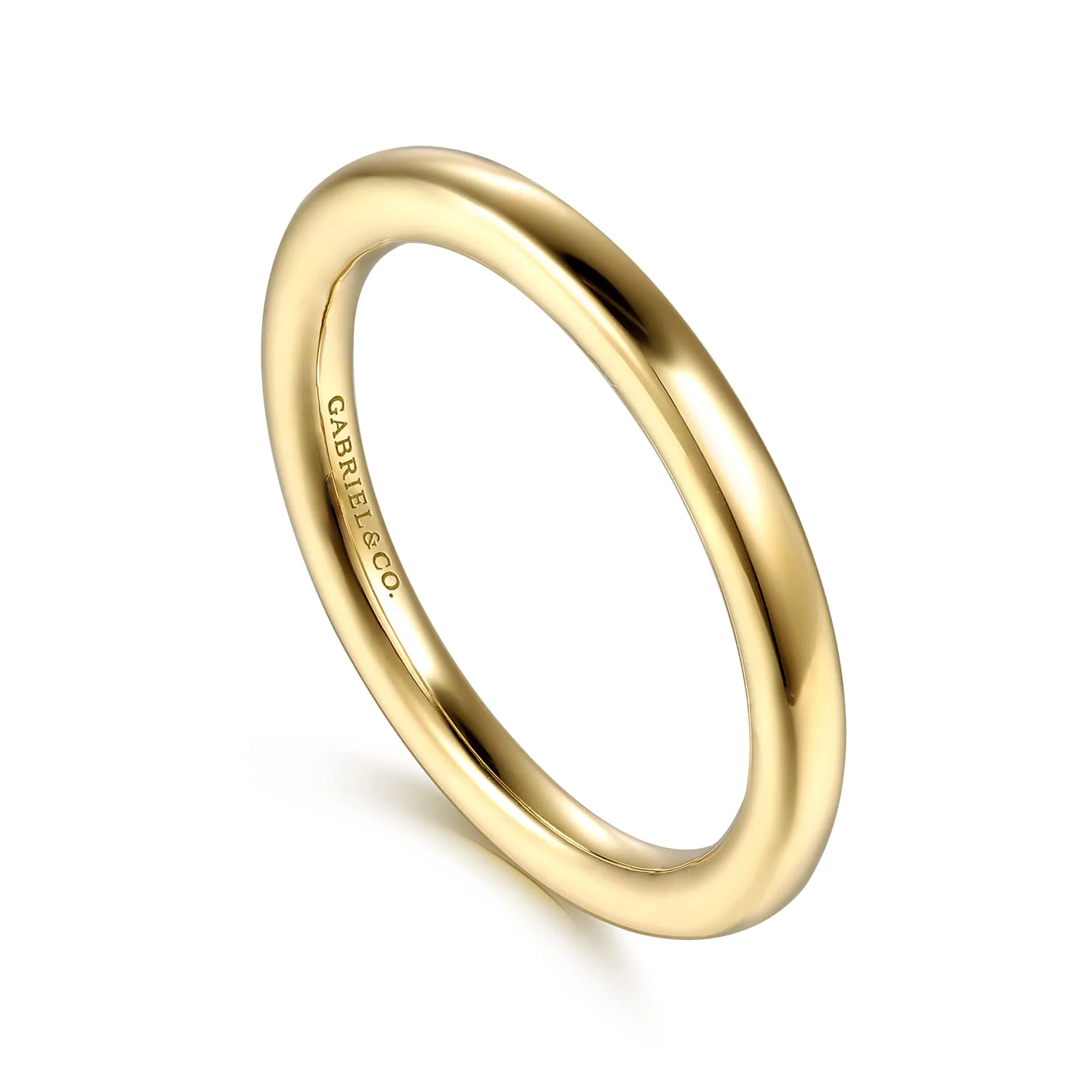 Matching Wedding Band in 14K Yellow Gold, photograph 3