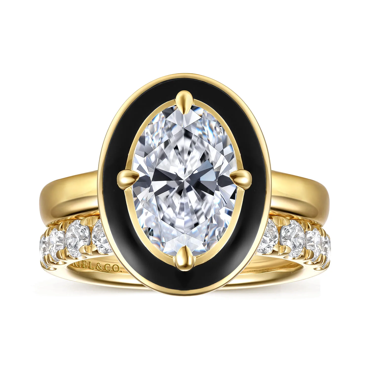 Diamond Matching Wedding Band in 14K Yellow Gold, photograph 4