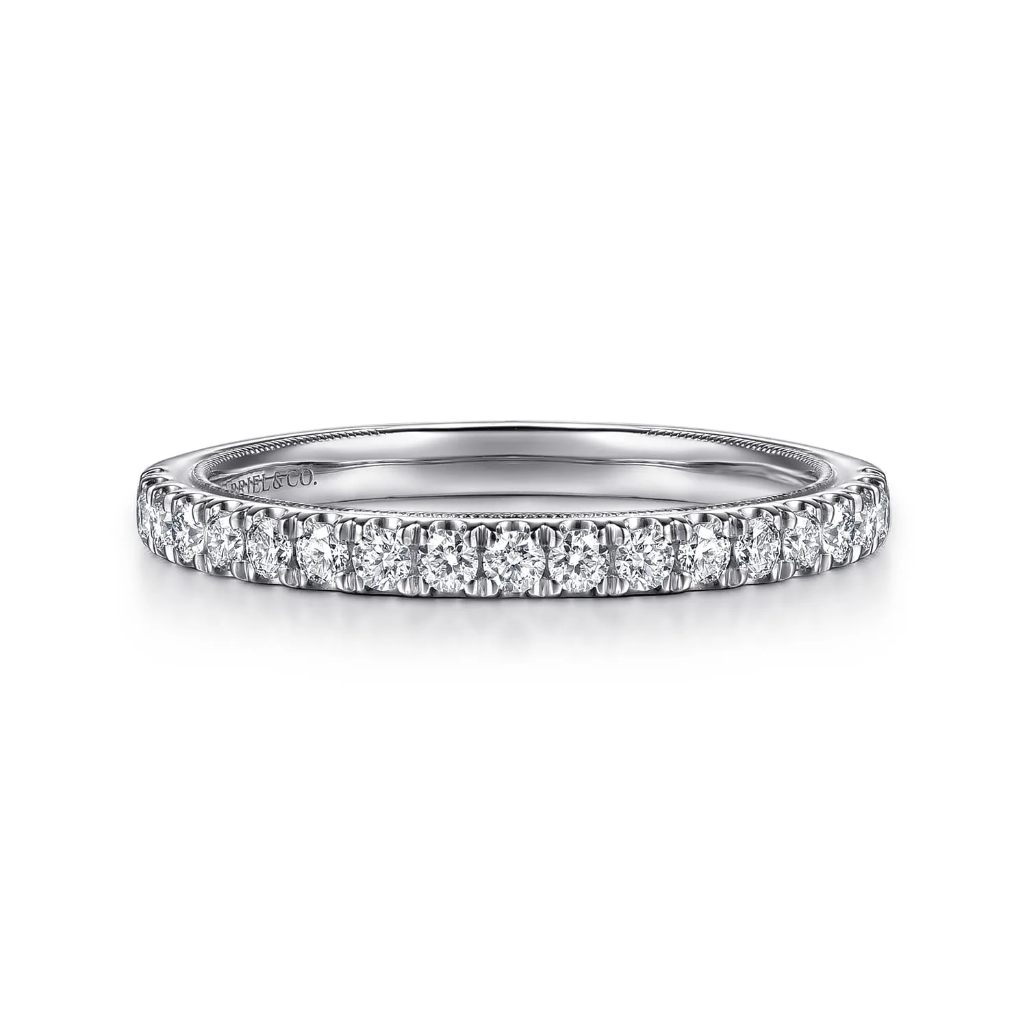 Diamond Matching Wedding Band in 14K White Gold