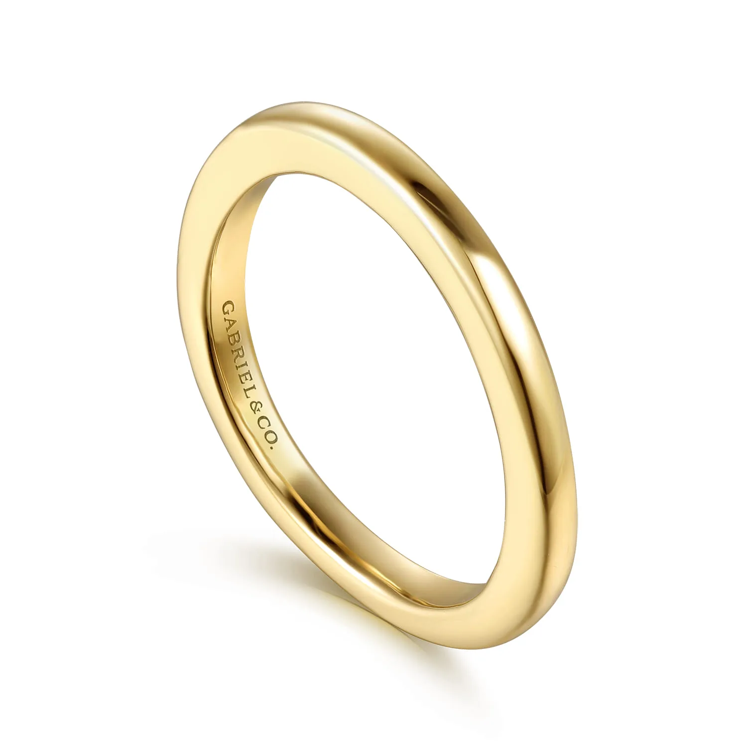Matching Wedding Band in 14K Yellow Gold, photograph 3