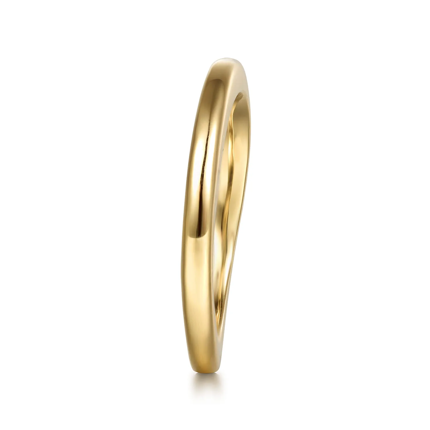 Matching Wedding Band in 14K Yellow Gold, photograph 5